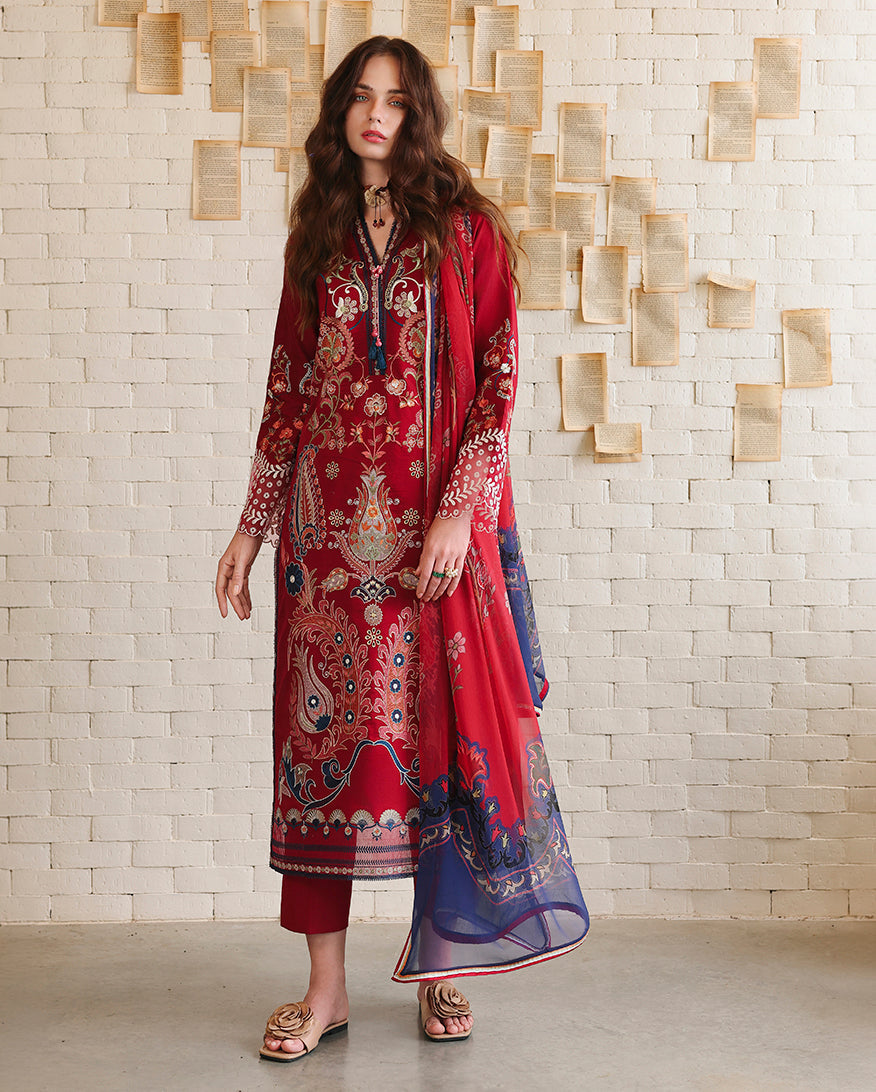 Mushq | The Secret Garden Lawn | Luma Bloom by Mushq - Designer Dress  - Type : Ladies Clothes - Available at Libayah - 100% Original 