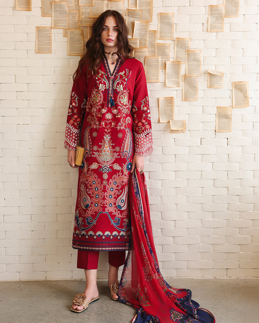 Mushq | The Secret Garden Lawn | Luma Bloom by Mushq - Designer Dress  - Type : Ladies Clothes - Available at Libayah - 100% Original 