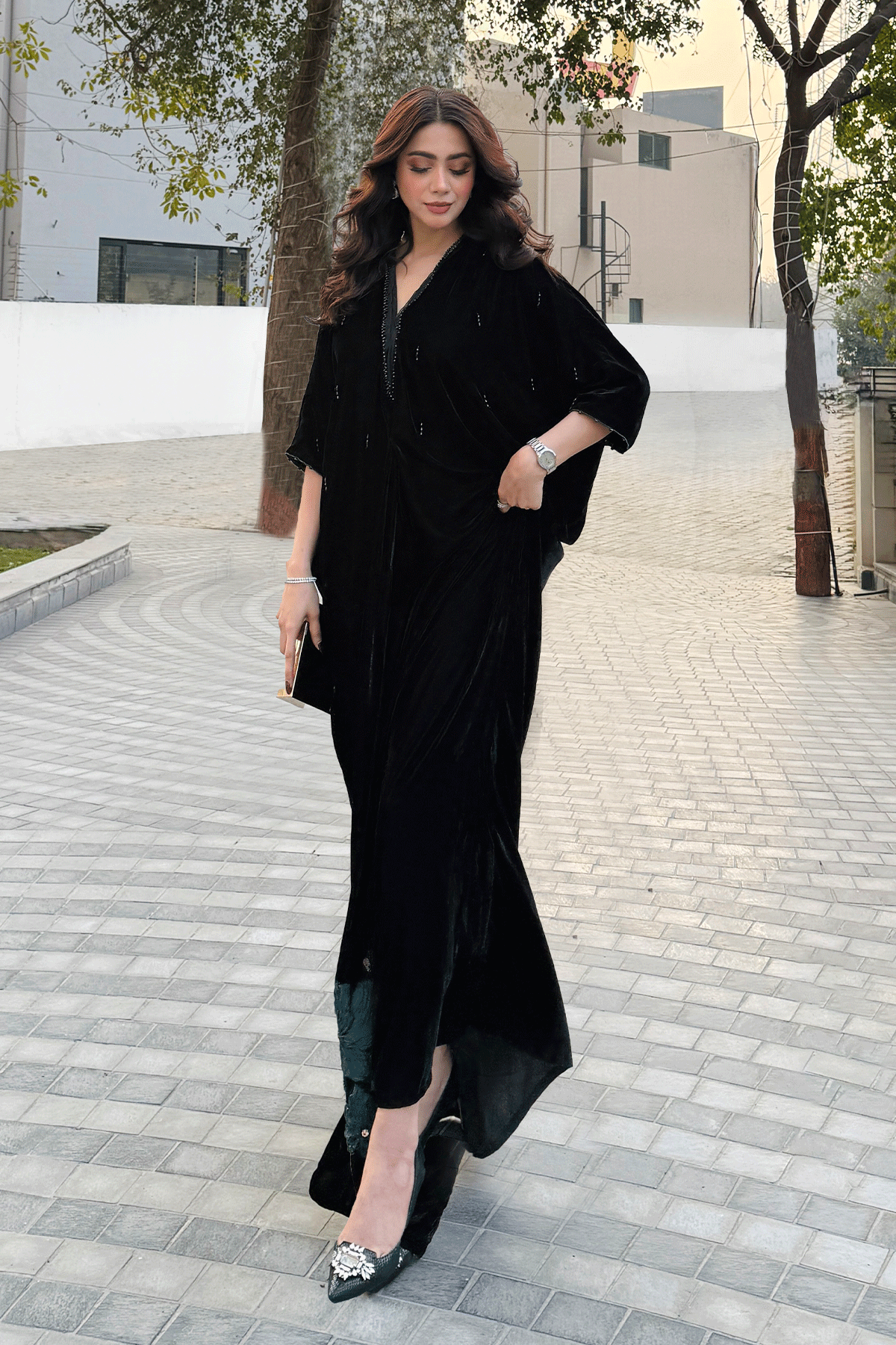 Erum Khan | Velvet Edit | Lumen - Designer Dress - Type : Ladies Clothes - Available at Libayah - 100% Original