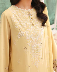 Roheenaz | Veil of Summer Chikankari | Lumiere Yellow by Roheenaz - Designer Dress  - Type : Ladies Clothes - Available at Libayah - 100% Original 