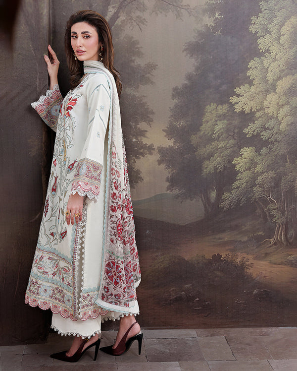 Roheenaz | Floral Reverie Luxury Lawn | Lunar Glow by Roheenaz - Designer Dress  - Type : Ladies Clothes - Available at Libayah - 100% Original 
