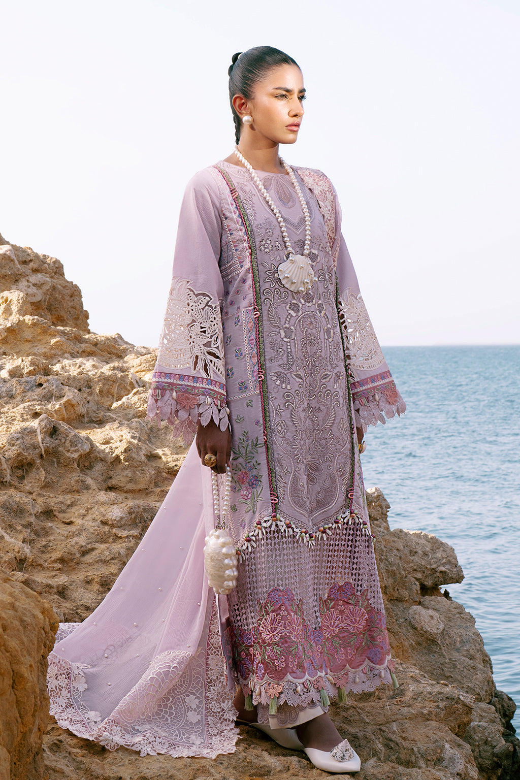AJR Couture | Dastan Luxury Lawn 25 | Luxe by AJR Couture - Designer Dress - Type: Ladies Clothes - Available at Libayah - 100% Original