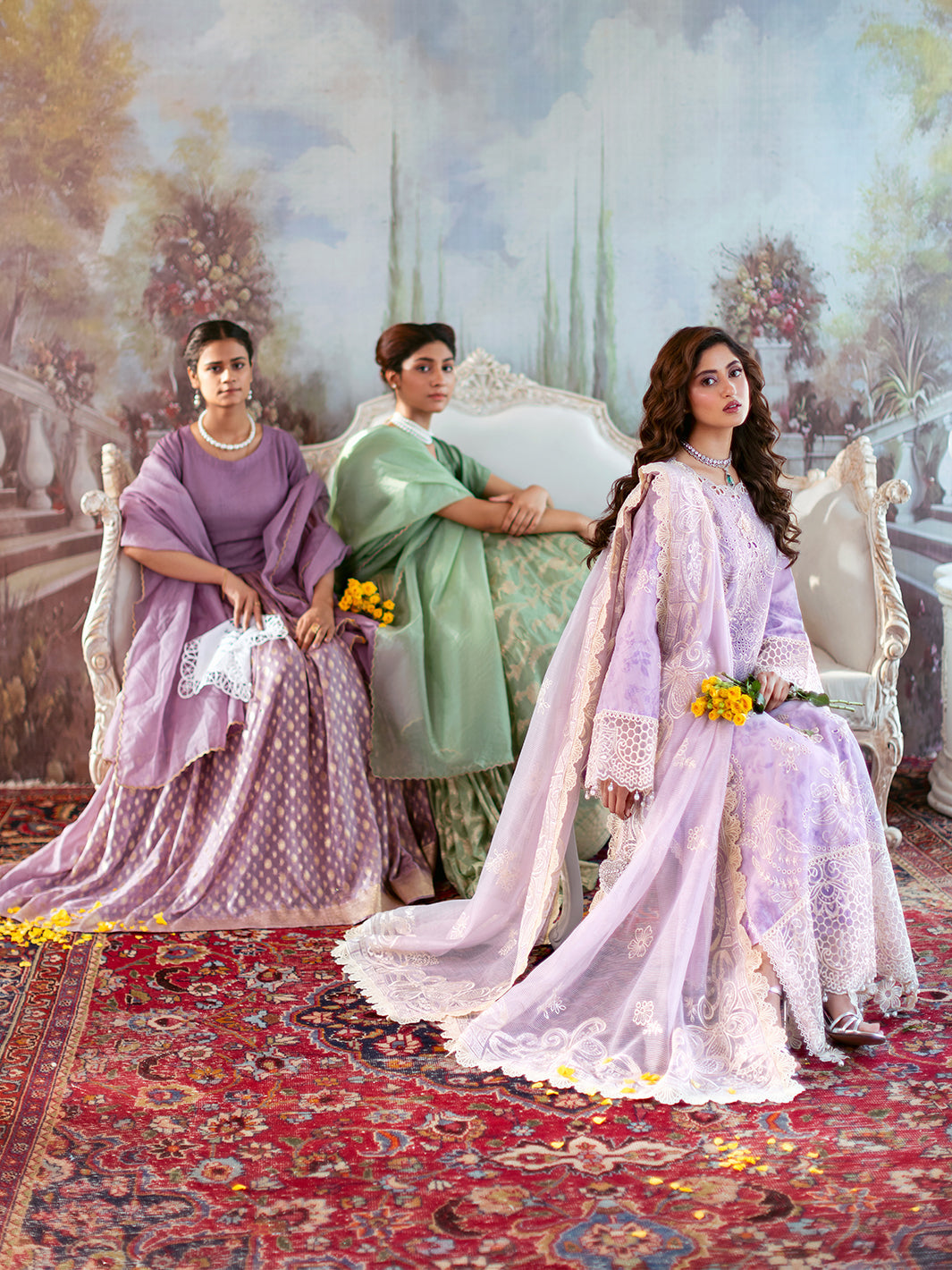 Mahnur | Sophie Luxury Lawn 25 | Lyrell by Mahnur - Designer Dress - Type: Ladies Clothes - Available at Libayah - 100% Original