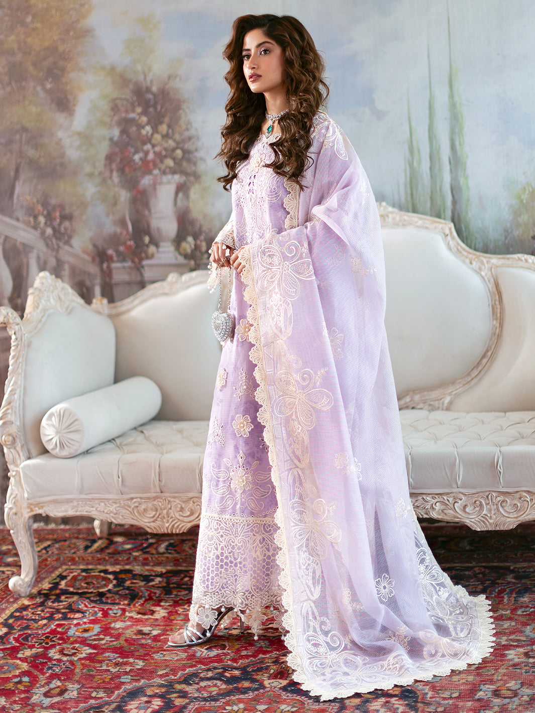 Mahnur | Sophie Luxury Lawn 25 | Lyrell by Mahnur - Designer Dress - Type: Ladies Clothes - Available at Libayah - 100% Original