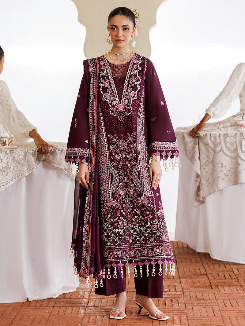 Mahnur | Morbagh Luxury Lawn 26 | M-02 - by Libayah - Registered Vendor of : Mahnur - 100% Original Designer Dress