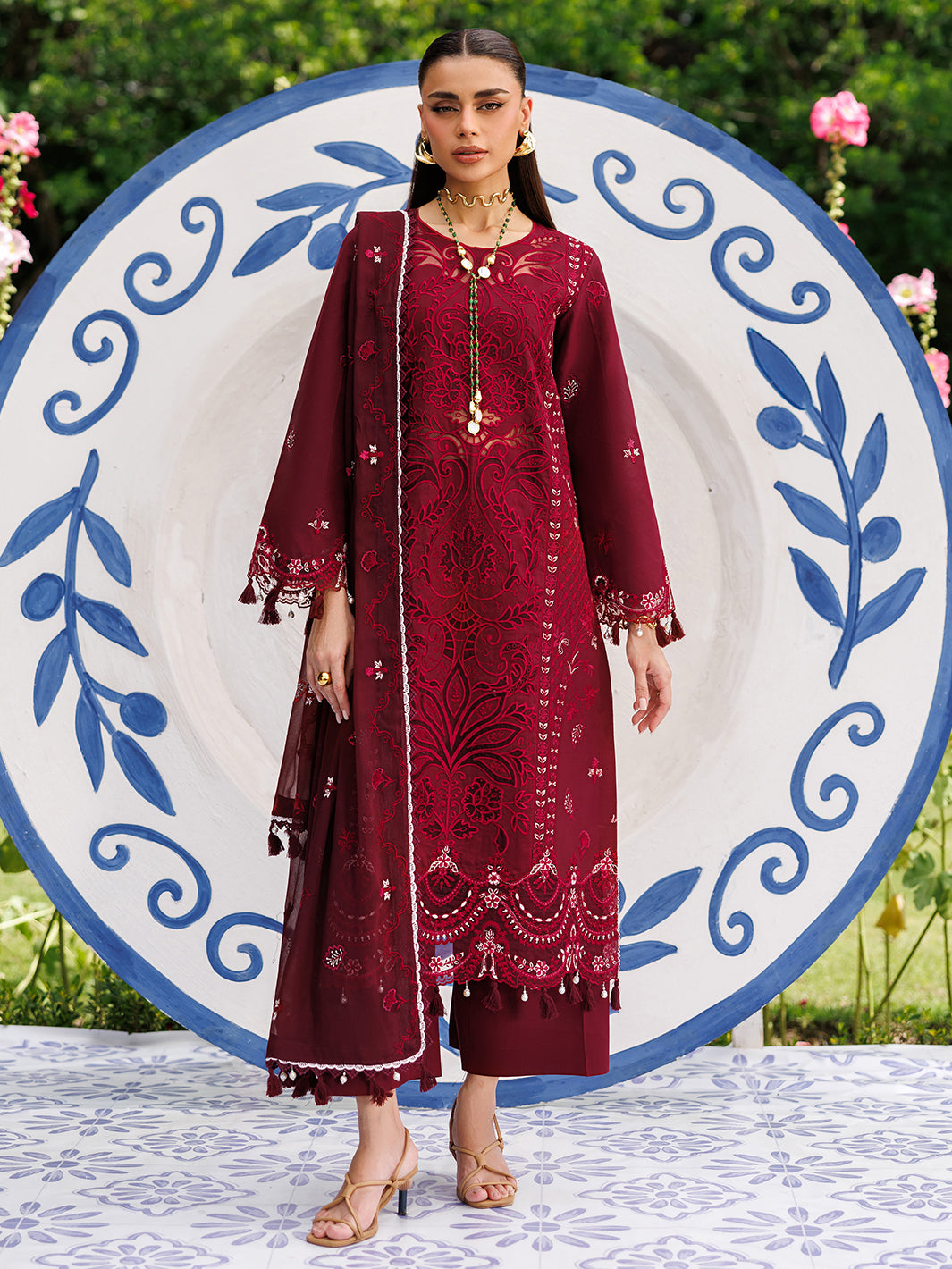 Mahnur | Morbagh Luxury Lawn 26 | M-13 - by Libayah - Registered Vendor of : Mahnur - 100% Original Designer Dress