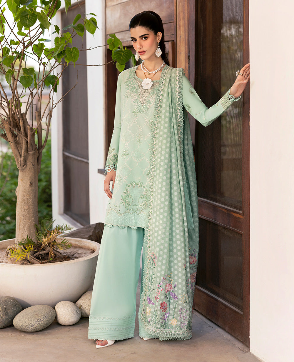Republic Womenswear | Embroidered Pret | M-147 by Republic Womenswear - Designer Dress  - Type : Ladies Clothes - Available at Libayah - 100% Original 