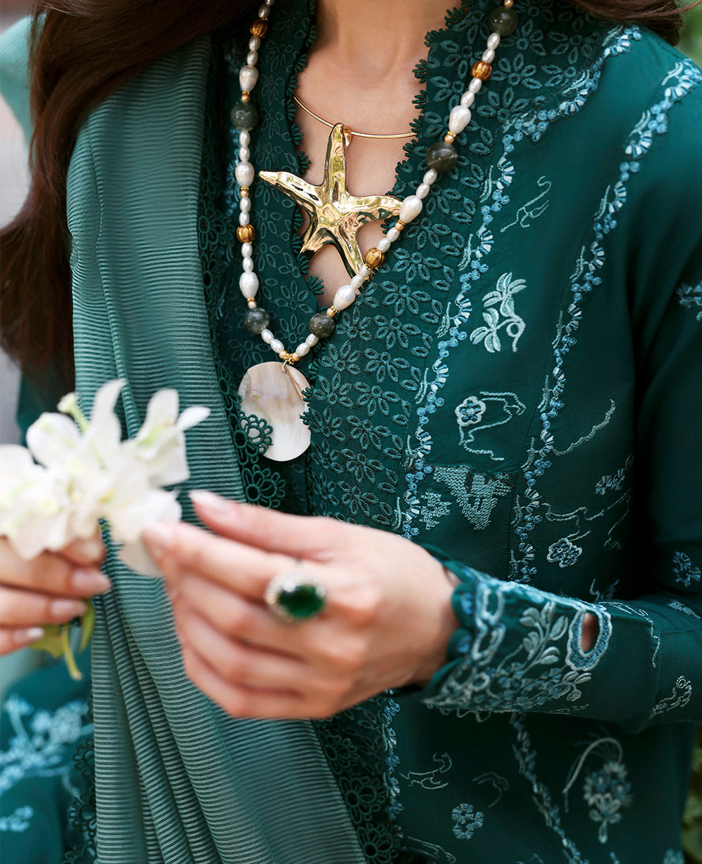 Republic Womenswear | Embroidered Pret | M-149 by Republic Womenswear - Designer Dress  - Type : Ladies Clothes - Available at Libayah - 100% Original 