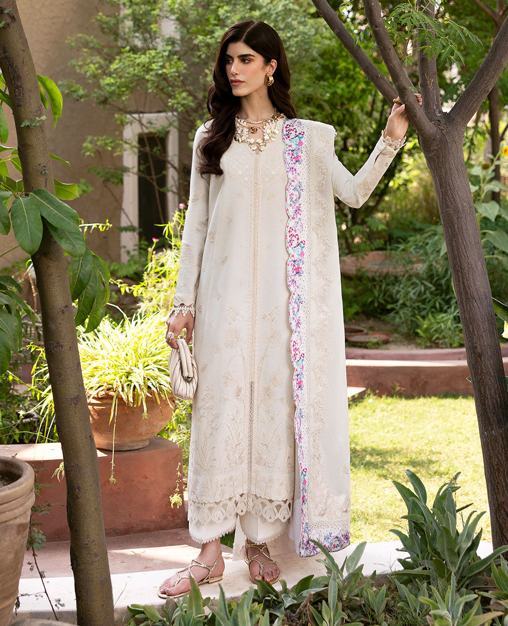 Republic Womenswear | Embroidered Pret | M-155 by Republic Womenswear - Designer Dress  - Type : Ladies Clothes - Available at Libayah - 100% Original 