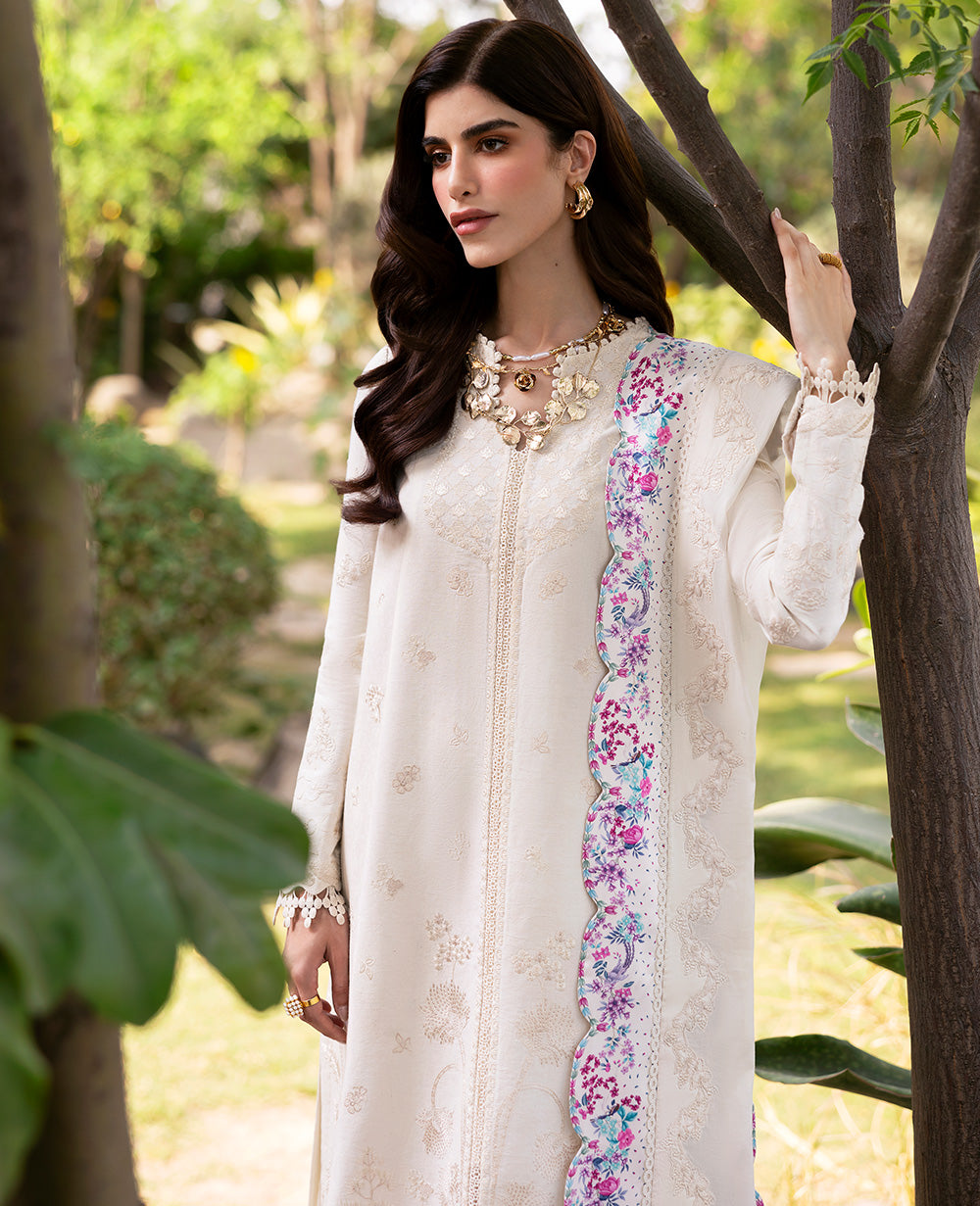 Republic Womenswear | Embroidered Pret | M-155 by Republic Womenswear - Designer Dress  - Type : Ladies Clothes - Available at Libayah - 100% Original 