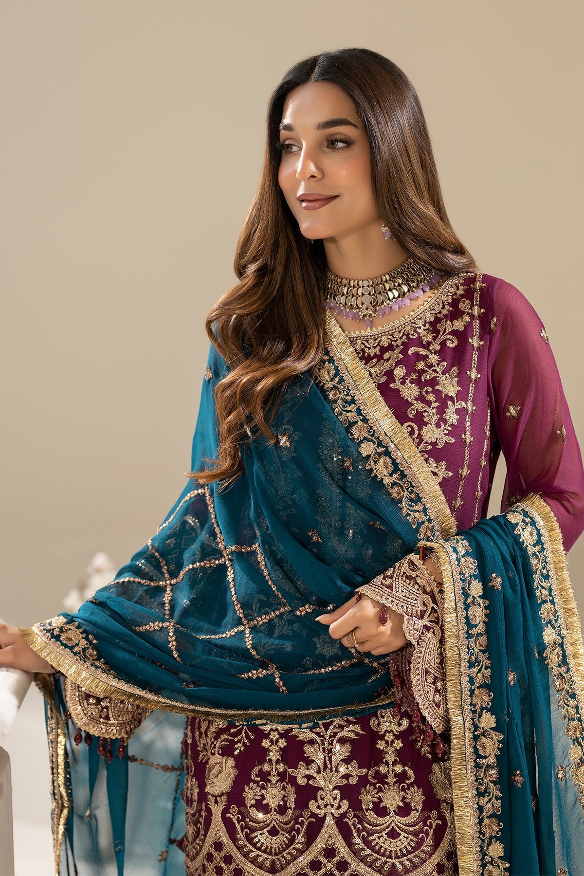 Imrozia Premium | Nisha Collection | M-84 ZEHAK by Imrozia Premium - Designer Dress - Type: Ladies Clothes - Available at Libayah - 100% Original