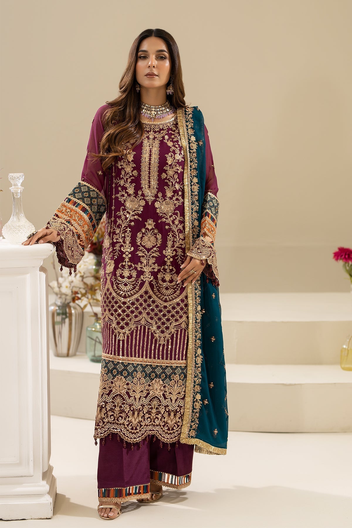 Imrozia Premium | Nisha Collection | M-84 ZEHAK by Imrozia Premium - Designer Dress - Type: Ladies Clothes - Available at Libayah - 100% Original