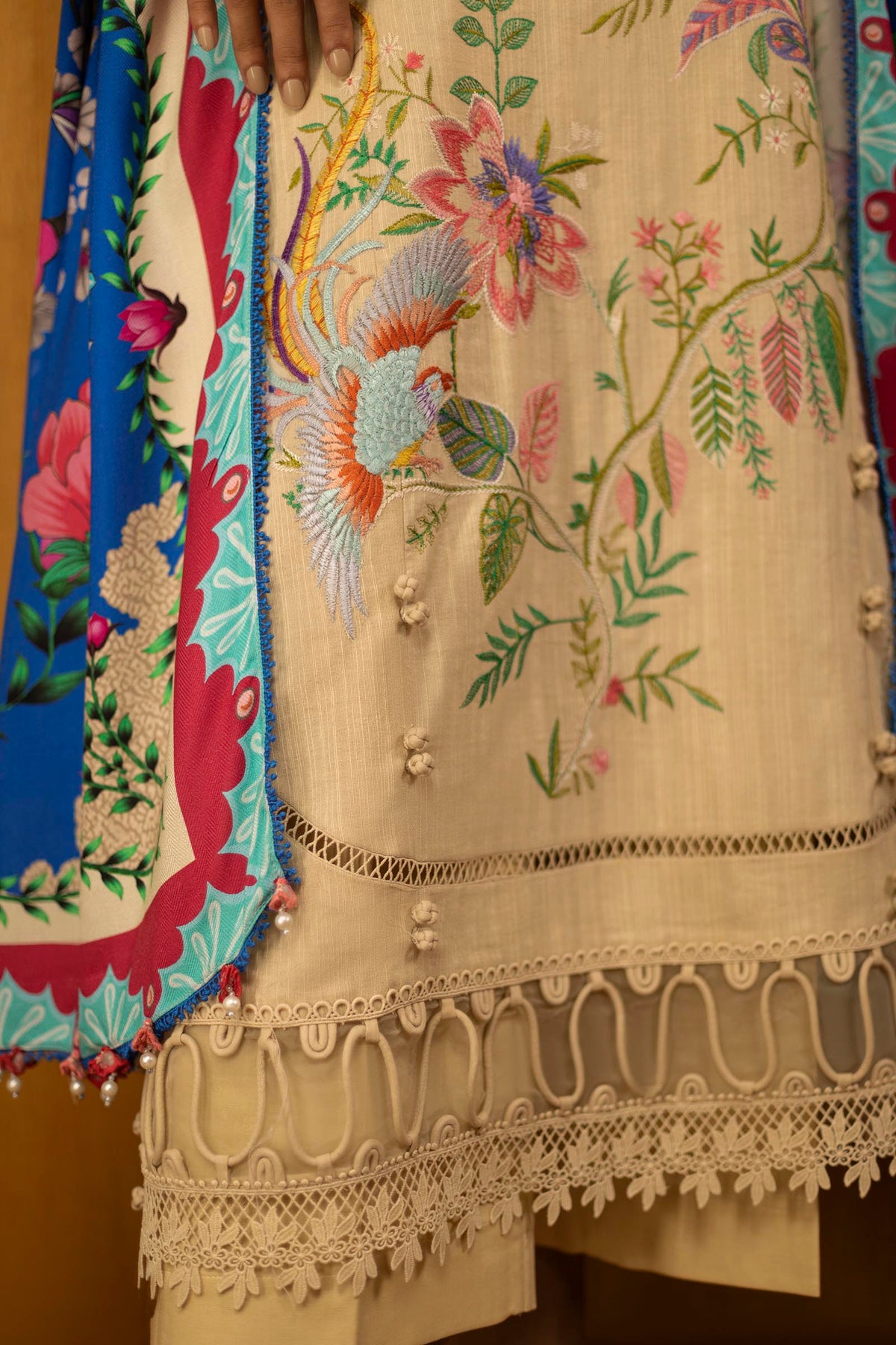 Sana Safinaz | Muzlin Winter 25 | M253-001A by Sana Safinaz - Designer Dress - Type : Ladies Clothes - Available at Libayah - 100% Original 