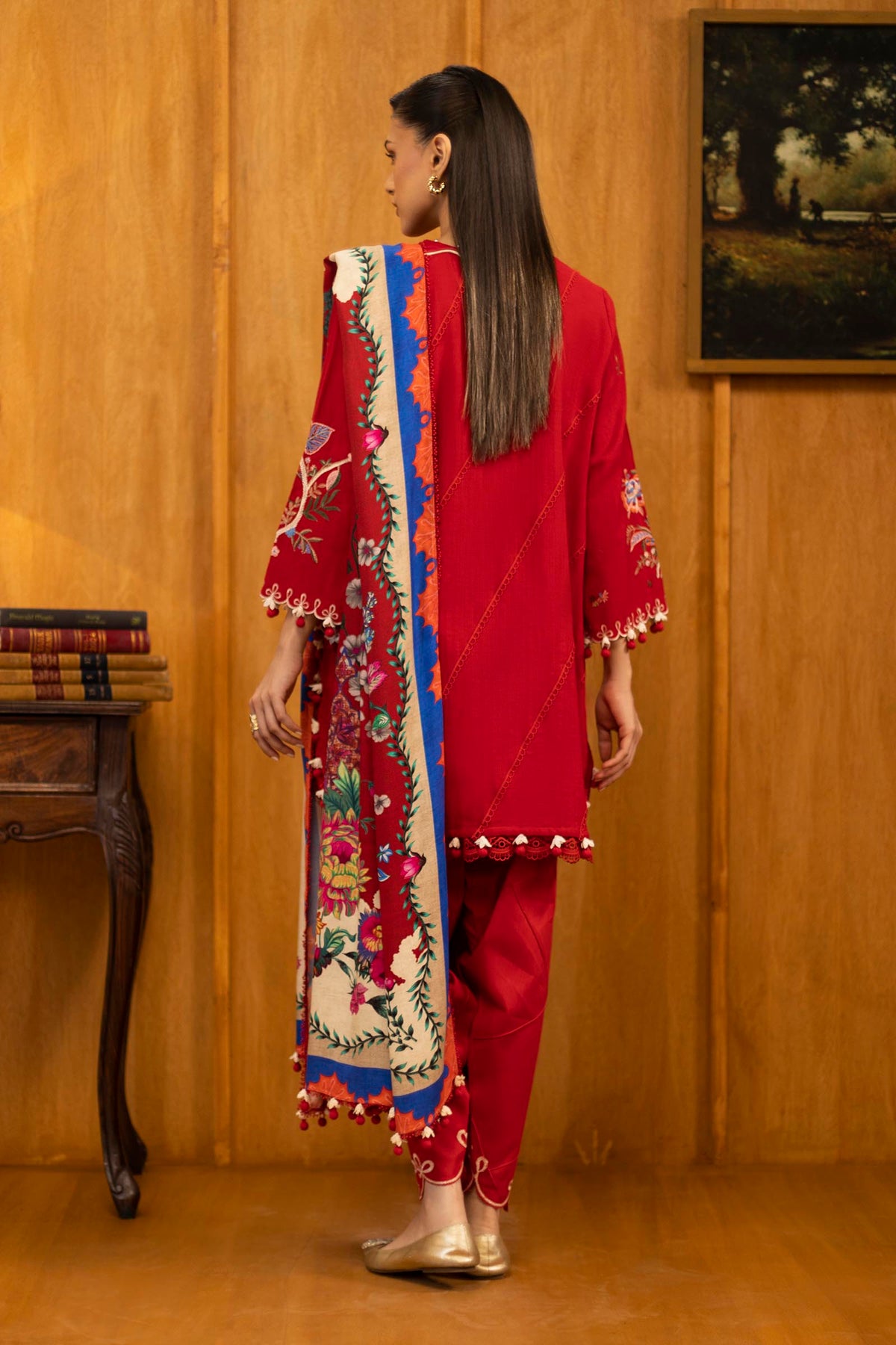 Sana Safinaz | Muzlin Winter 25 | M253-001B by Sana Safinaz - Designer Dress - Type : Ladies Clothes - Available at Libayah - 100% Original 
