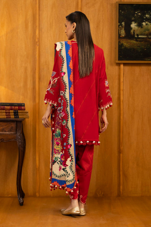 Sana Safinaz | Muzlin Winter 25 | M253-001B by Sana Safinaz - Designer Dress - Type : Ladies Clothes - Available at Libayah - 100% Original 