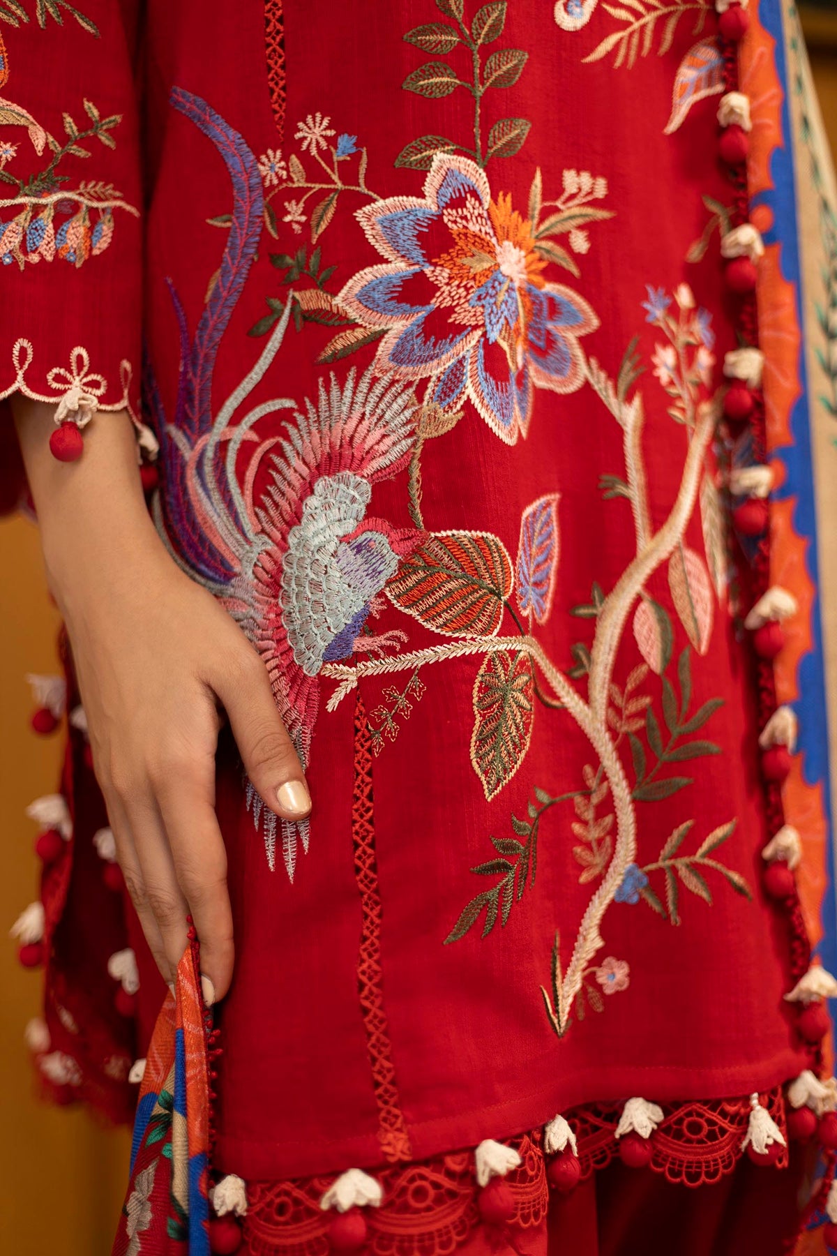 Sana Safinaz | Muzlin Winter 25 | M253-001B by Sana Safinaz - Designer Dress - Type : Ladies Clothes - Available at Libayah - 100% Original 