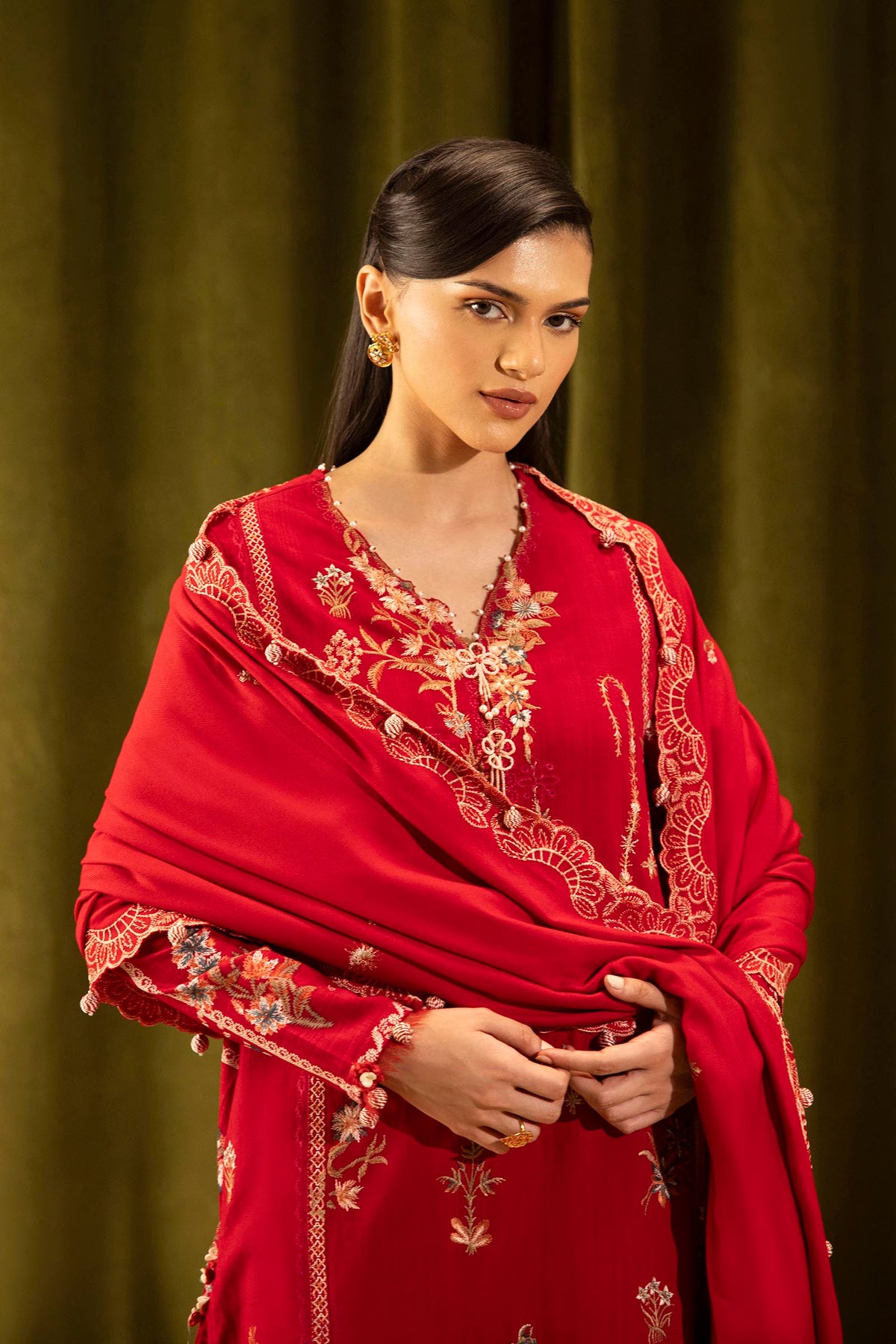 Sana Safinaz | Muzlin Winter 25 | M253-002A by Sana Safinaz - Designer Dress - Type : Ladies Clothes - Available at Libayah - 100% Original 