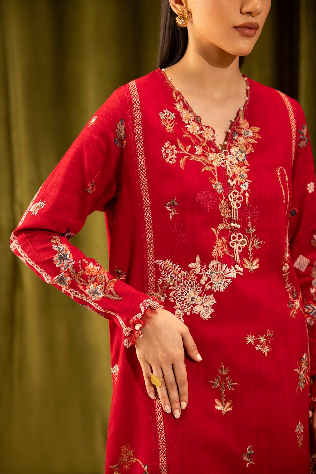 Sana Safinaz | Muzlin Winter 25 | M253-002A by Sana Safinaz - Designer Dress - Type : Ladies Clothes - Available at Libayah - 100% Original 