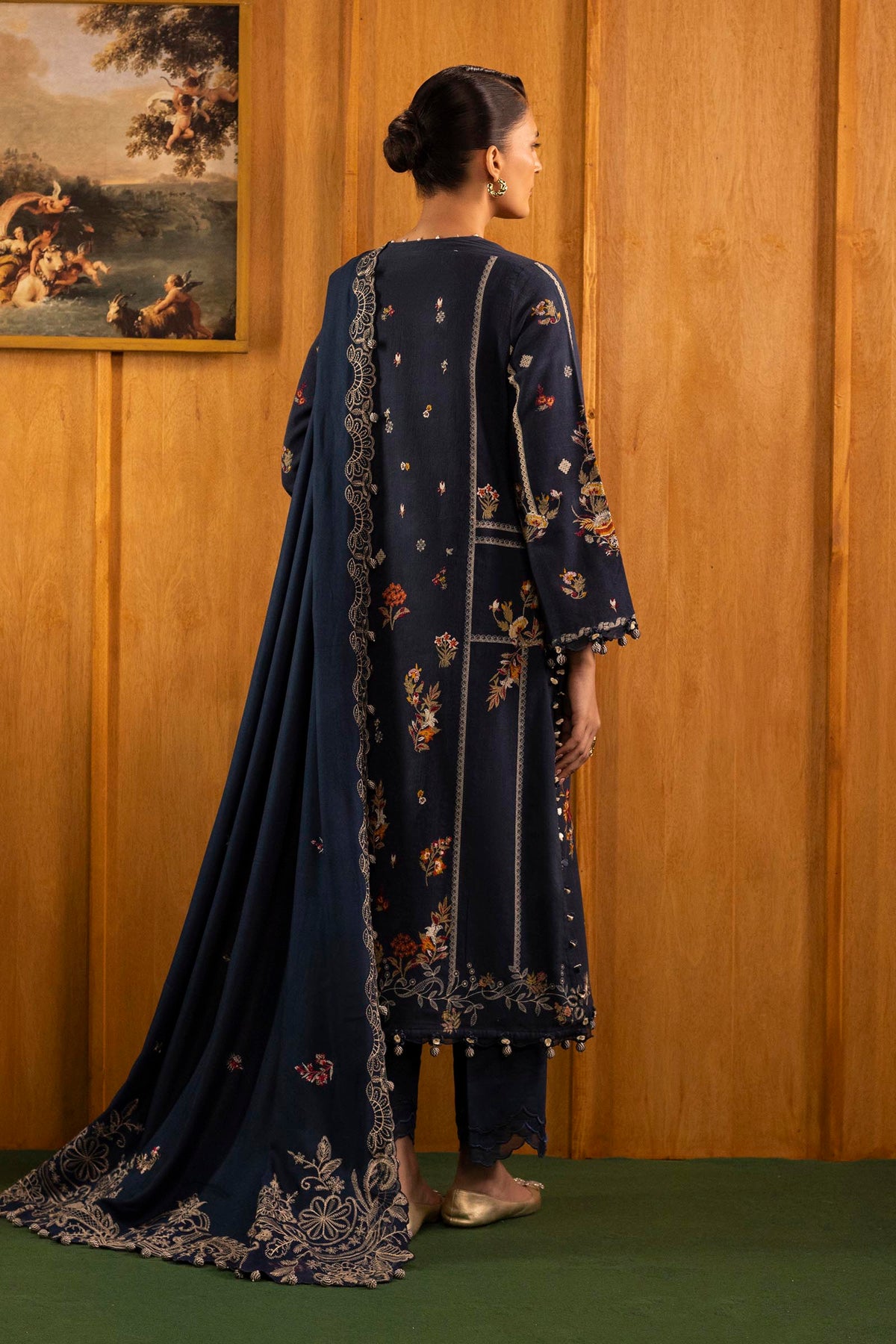Sana Safinaz | Muzlin Winter 25 | M253-002B by Sana Safinaz - Designer Dress - Type : Ladies Clothes - Available at Libayah - 100% Original 