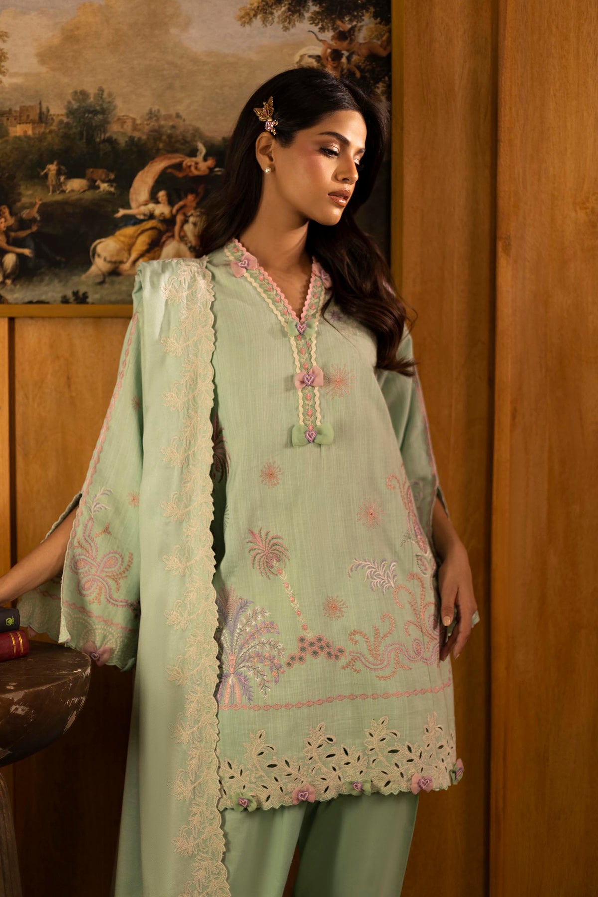 Sana Safinaz | Muzlin Winter 25 | M253-003A by Sana Safinaz - Designer Dress - Type : Ladies Clothes - Available at Libayah - 100% Original 