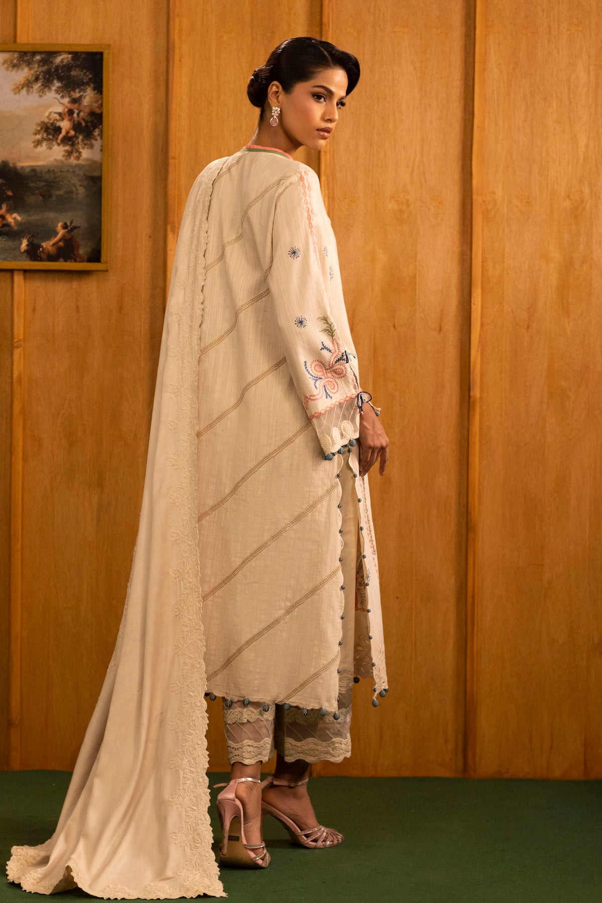 Sana Safinaz | Muzlin Winter 25 | M253-003B by Sana Safinaz - Designer Dress - Type : Ladies Clothes - Available at Libayah - 100% Original 