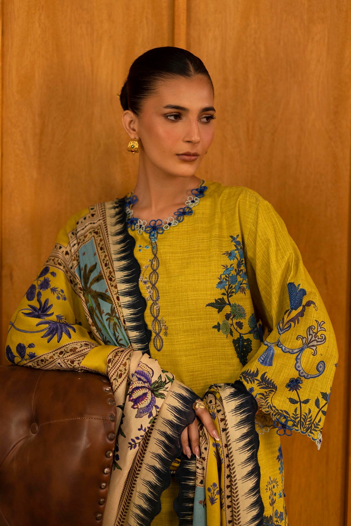 Sana Safinaz | Muzlin Winter 25 | M253-004A by Sana Safinaz - Designer Dress - Type : Ladies Clothes - Available at Libayah - 100% Original 