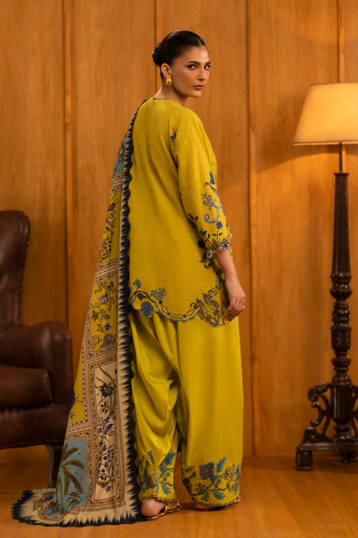 Sana Safinaz | Muzlin Winter 25 | M253-004A by Sana Safinaz - Designer Dress - Type : Ladies Clothes - Available at Libayah - 100% Original 