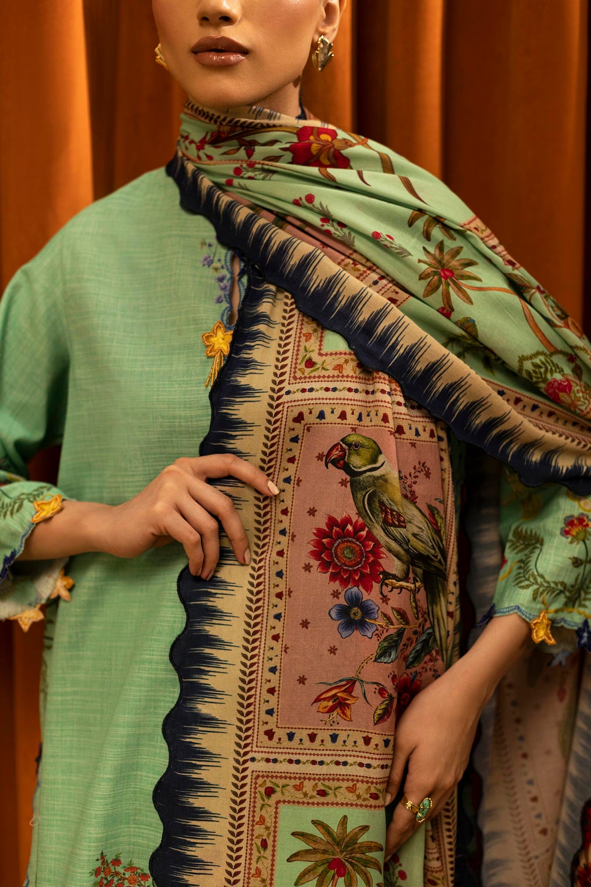 Sana Safinaz | Muzlin Winter 25 | M253-004B by Sana Safinaz - Designer Dress - Type : Ladies Clothes - Available at Libayah - 100% Original 