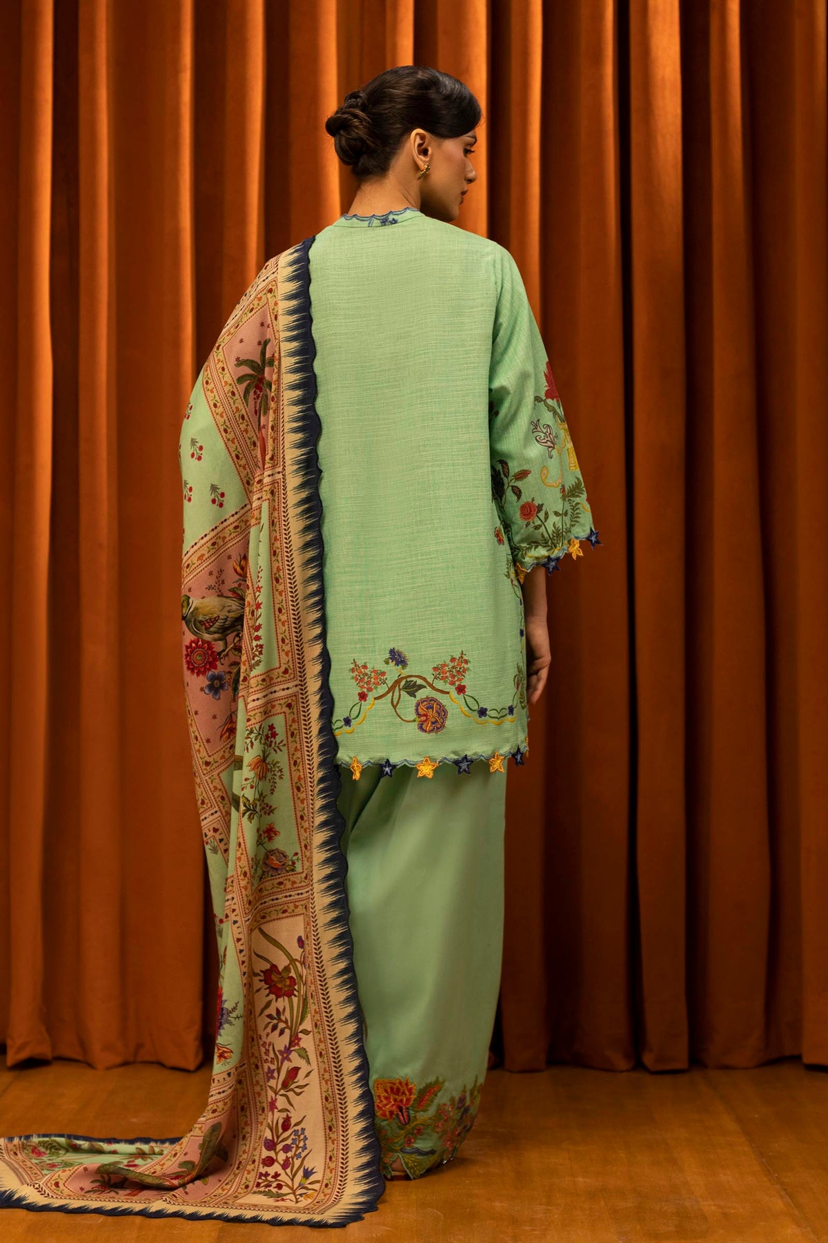 Sana Safinaz | Muzlin Winter 25 | M253-004B by Sana Safinaz - Designer Dress - Type : Ladies Clothes - Available at Libayah - 100% Original 