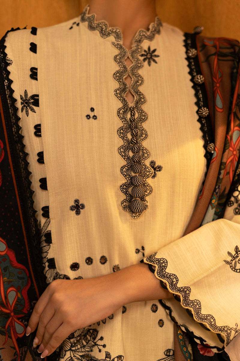 Sana Safinaz | Muzlin Winter 25 | M253-005B by Sana Safinaz - Designer Dress - Type : Ladies Clothes - Available at Libayah - 100% Original 