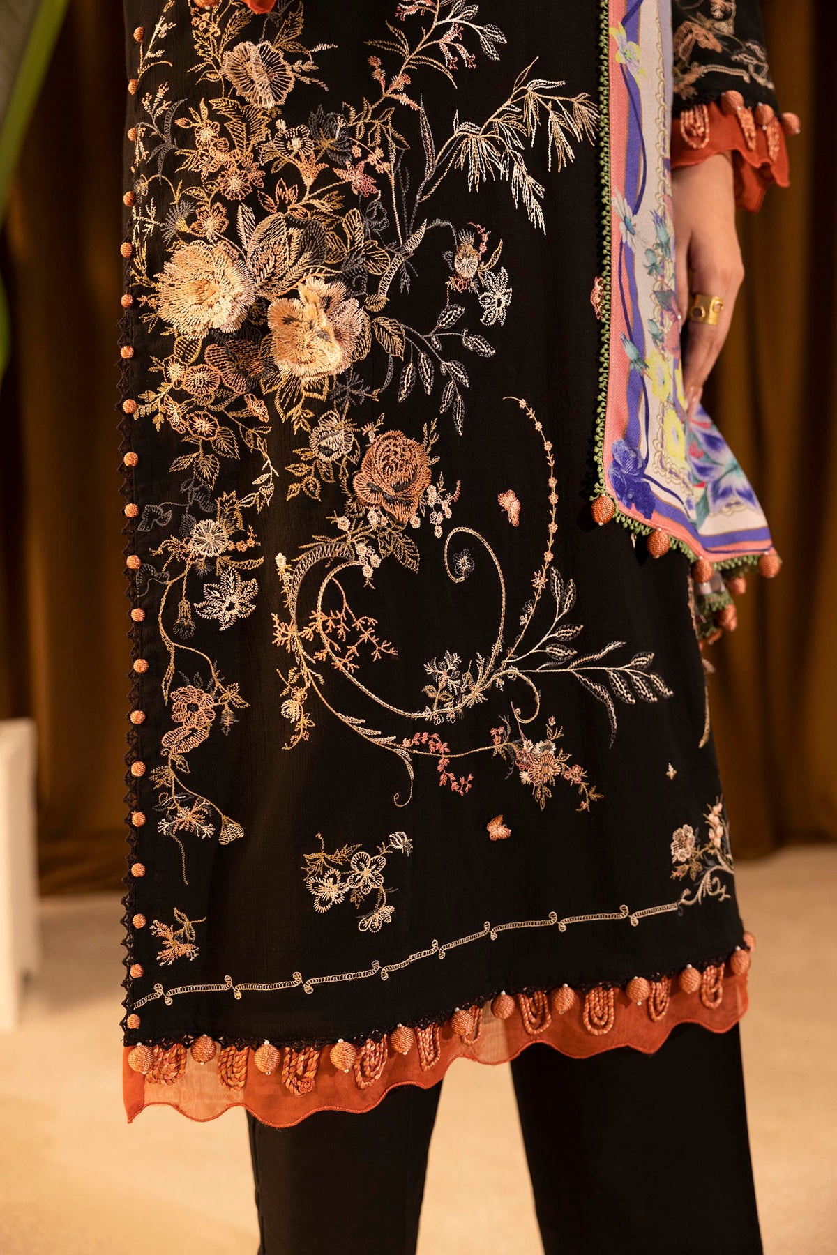 Sana Safinaz | Muzlin Winter 25 | M253-006A by Sana Safinaz - Designer Dress - Type : Ladies Clothes - Available at Libayah - 100% Original 