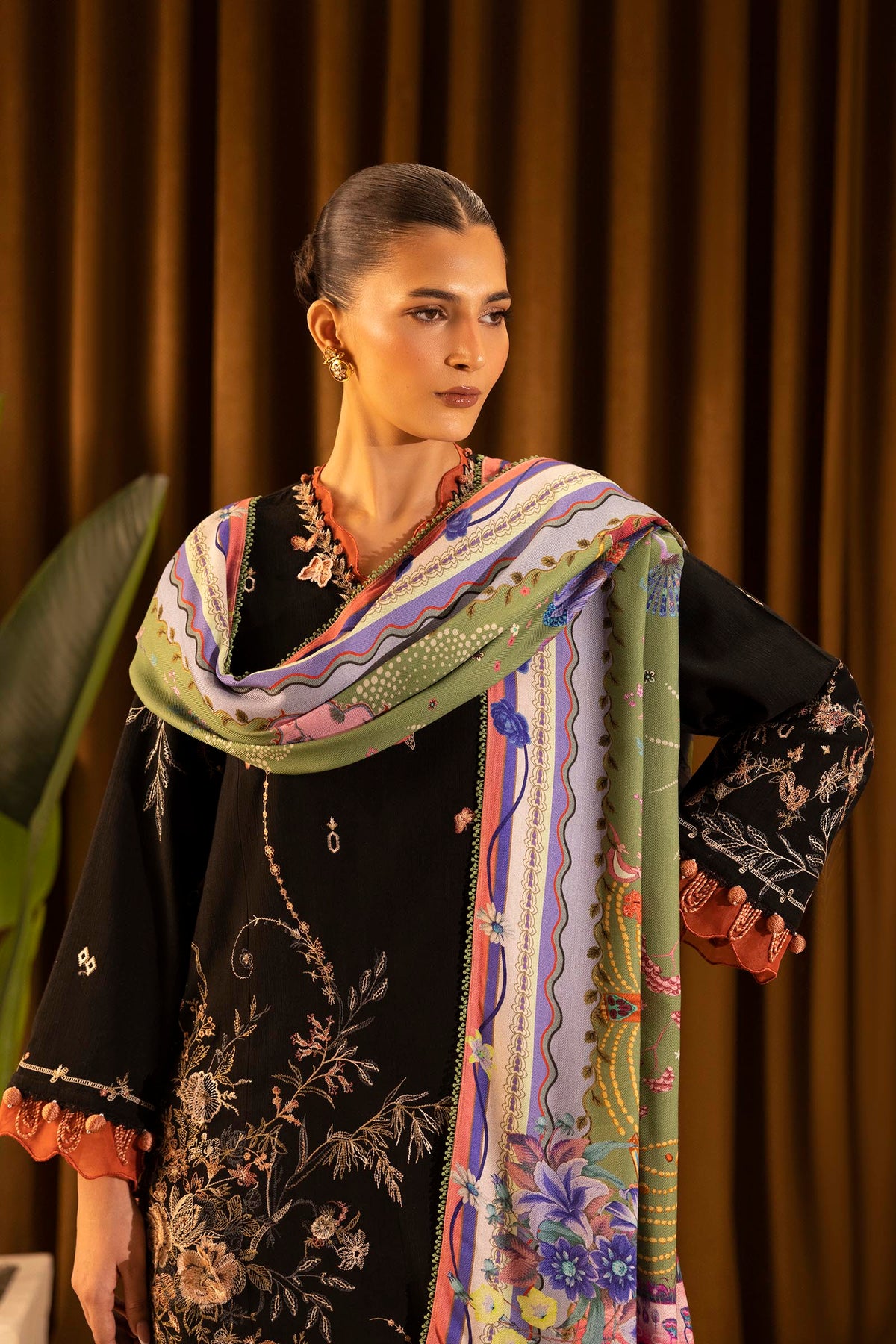 Sana Safinaz | Muzlin Winter 25 | M253-006A by Sana Safinaz - Designer Dress - Type : Ladies Clothes - Available at Libayah - 100% Original 