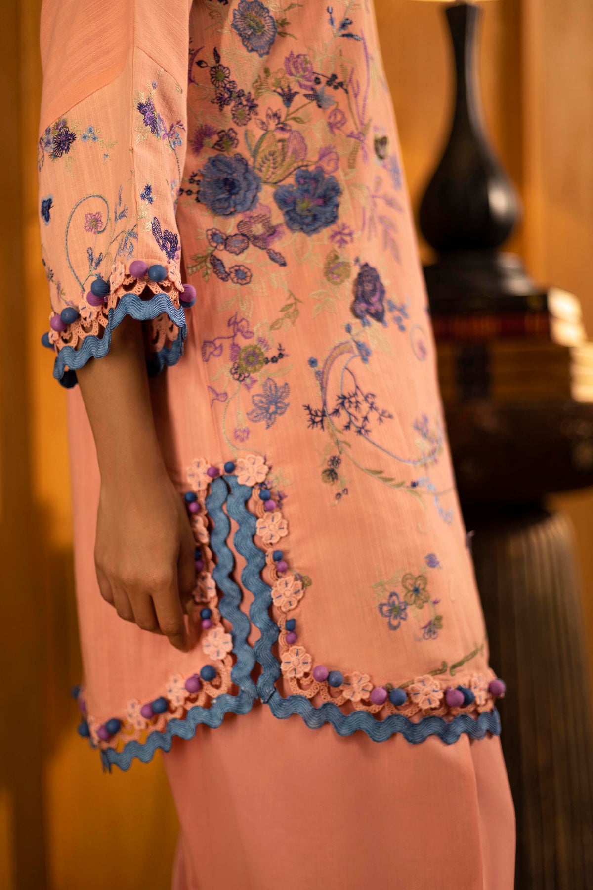 Sana Safinaz | Muzlin Winter 25 | M253-006B by Sana Safinaz - Designer Dress - Type : Ladies Clothes - Available at Libayah - 100% Original 