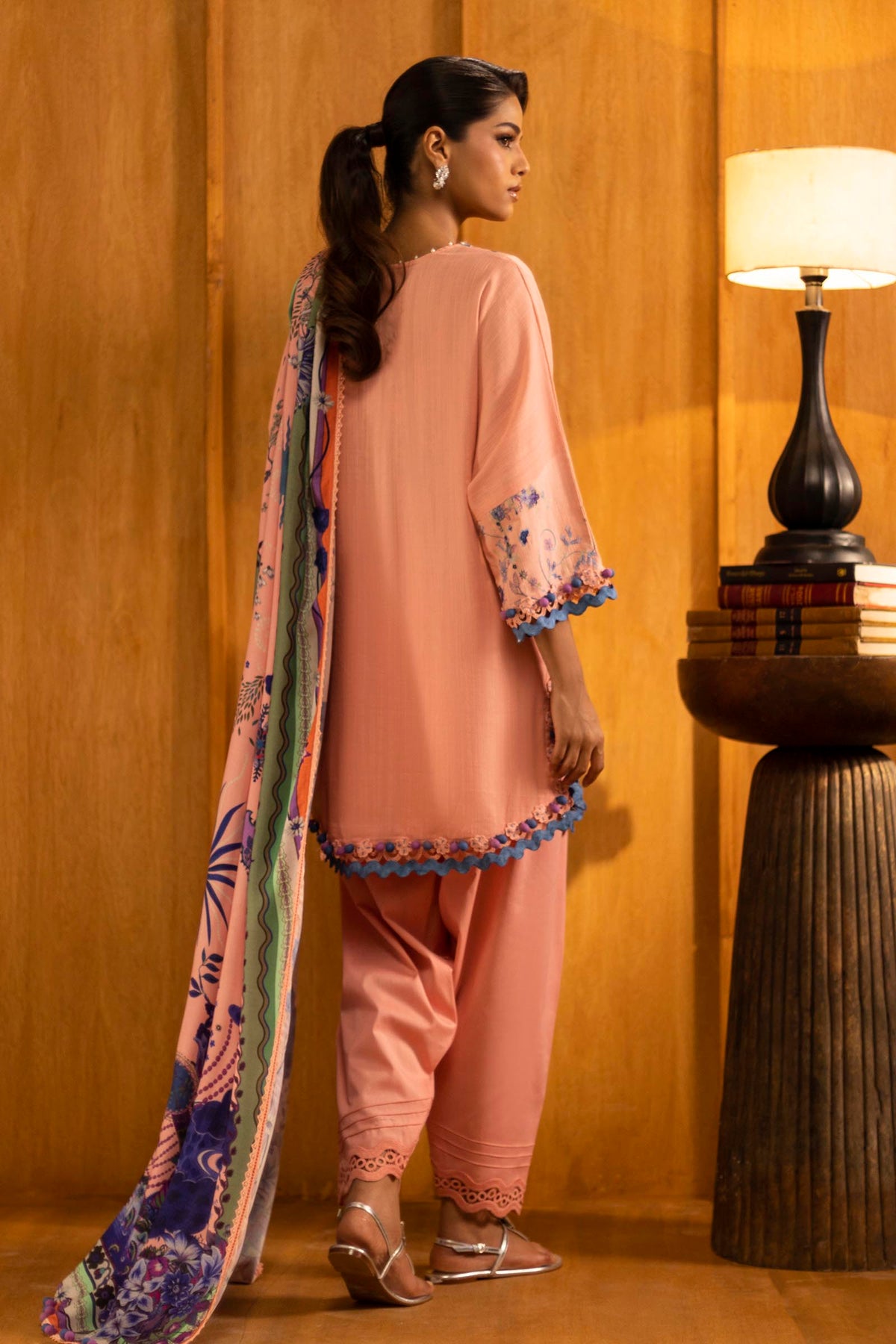 Sana Safinaz | Muzlin Winter 25 | M253-006B by Sana Safinaz - Designer Dress - Type : Ladies Clothes - Available at Libayah - 100% Original 