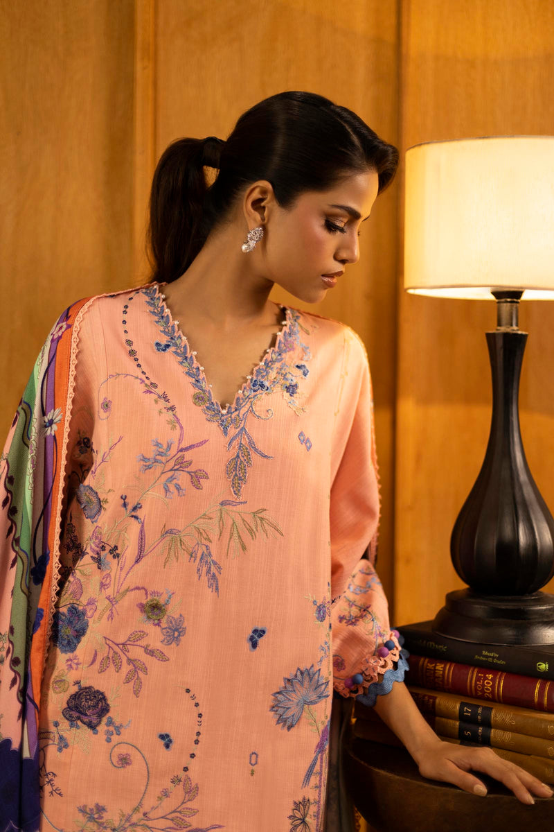 Sana Safinaz | Muzlin Winter 25 | M253-006B by Sana Safinaz - Designer Dress - Type : Ladies Clothes - Available at Libayah - 100% Original 