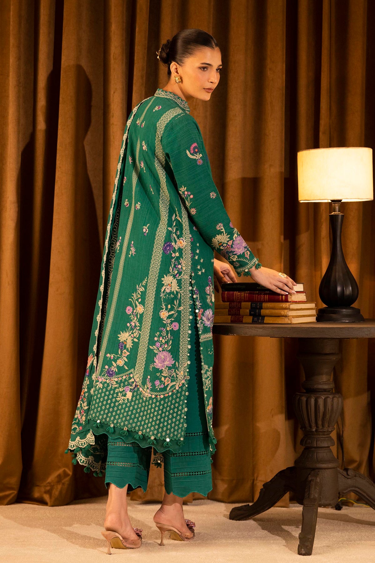 Sana Safinaz | Muzlin Winter 25 | M253-007A by Sana Abbas - Designer Dress - Type : Ladies Clothes - Available at Libayah - 100% Original 