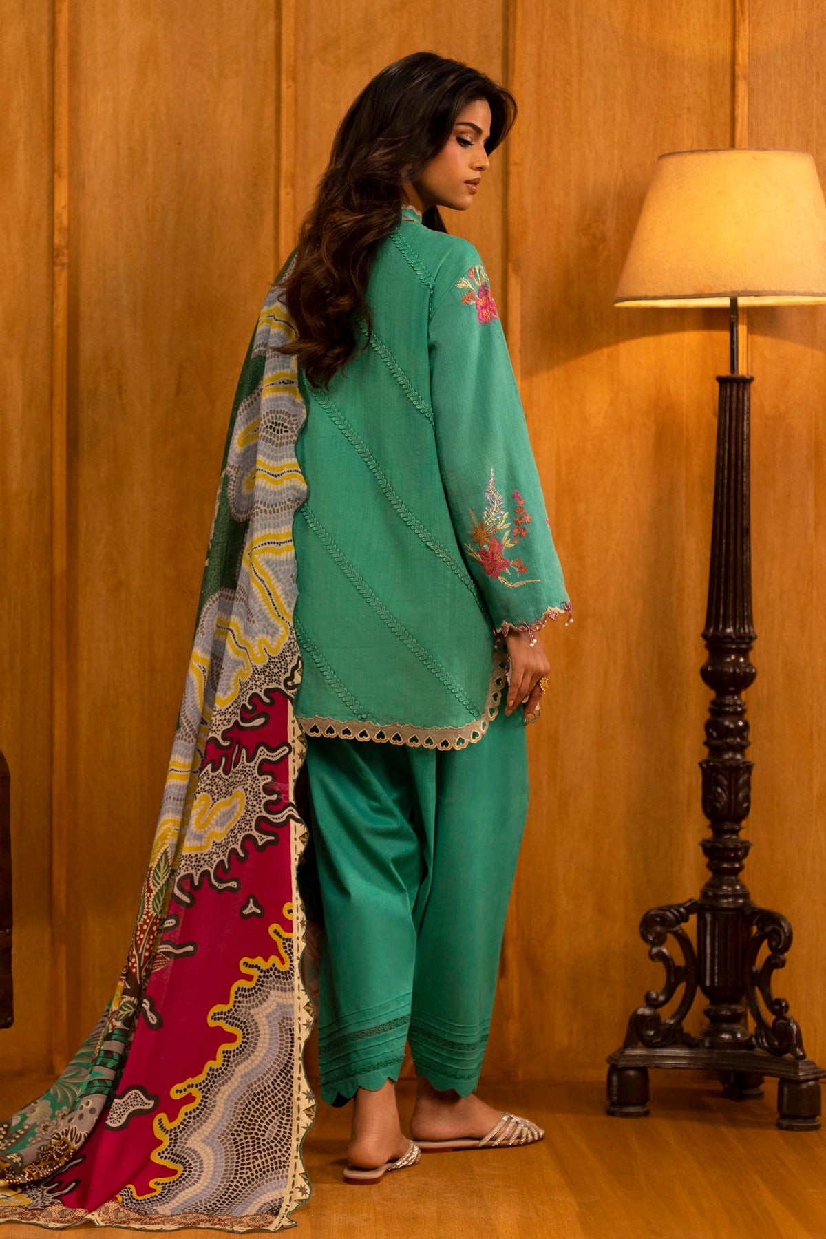 Sana Safinaz | Muzlin Winter 25 | M253-008A by Sana Safinaz - Designer Dress - Type : Ladies Clothes - Available at Libayah - 100% Original 
