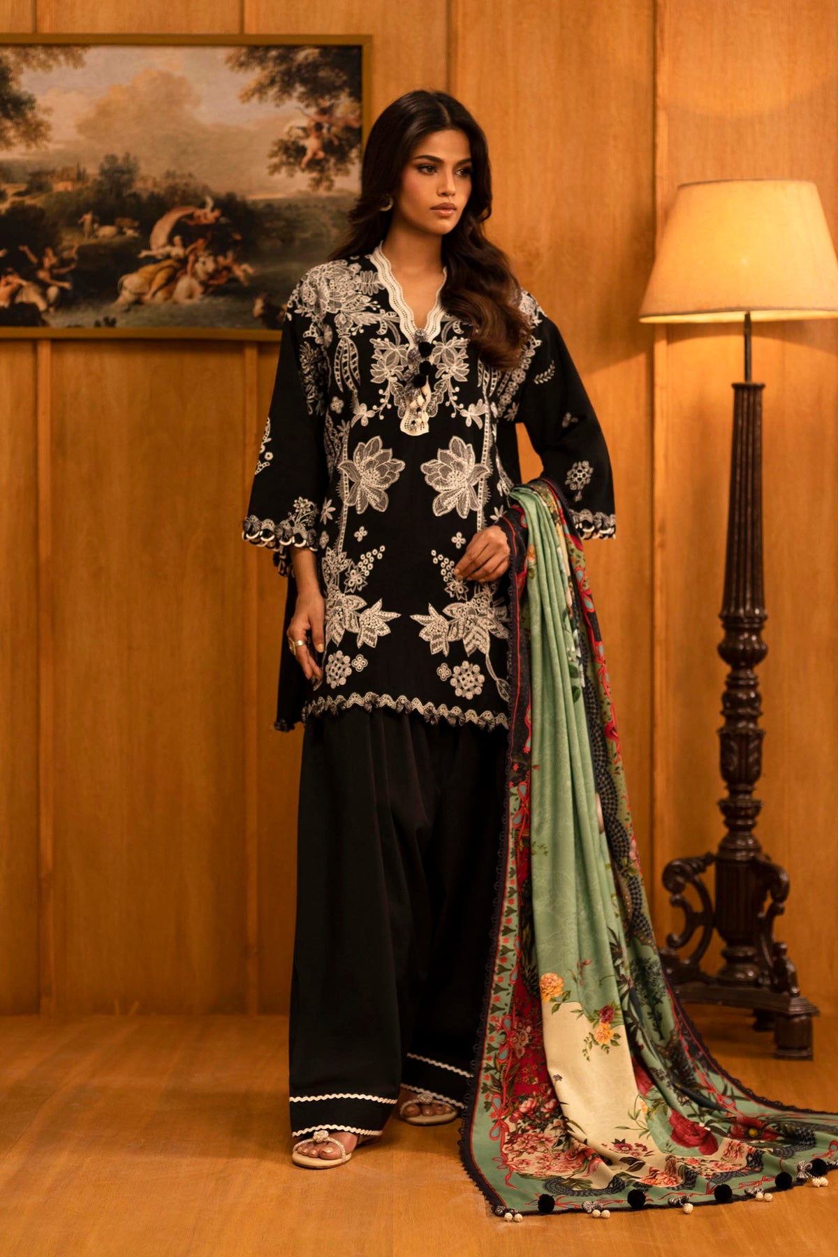 Sana Safinaz | Muzlin Winter 25 | M253-005A by Sana Safinaz - Designer Dress - Type : Ladies Clothes - Available at Libayah - 100% Original 