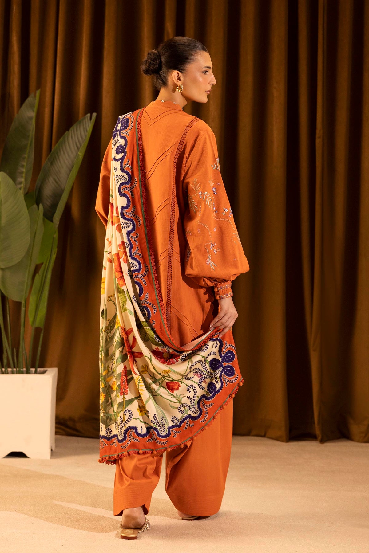 Sana Safinaz | Muzlin Winter 25 | M253-009B by Sana Safinaz - Designer Dress - Type : Ladies Clothes - Available at Libayah - 100% Original 