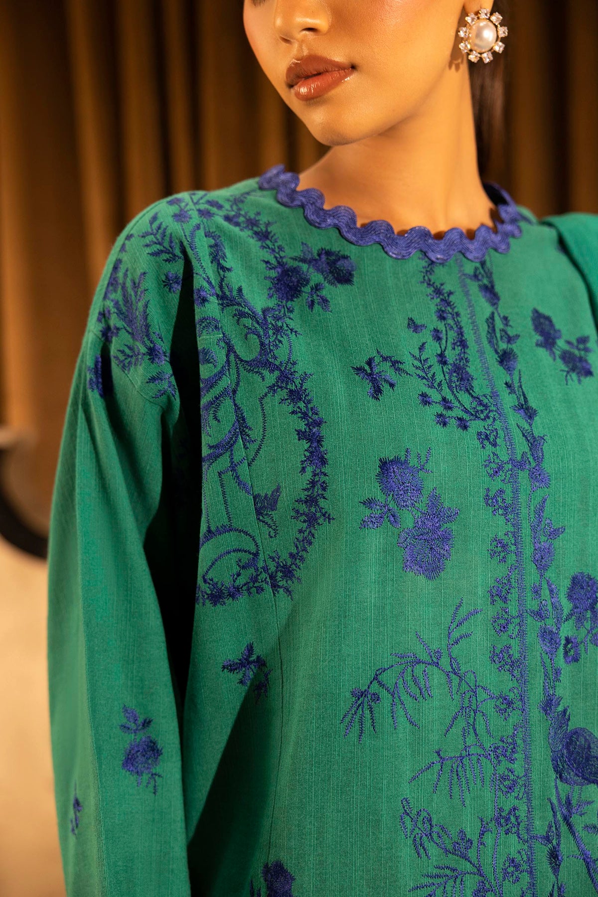 Sana Safinaz | Muzlin Winter 25 | 010A by Sana Safinaz - Designer Dress - Type : Ladies Clothes - Available at Libayah - 100% Original 