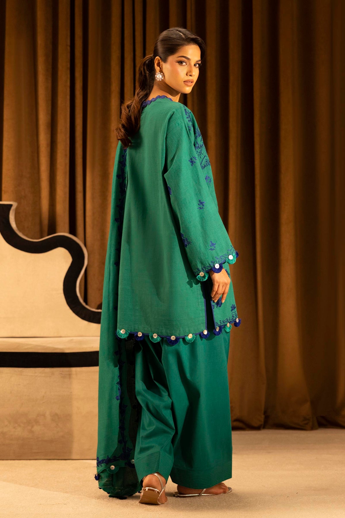 Sana Safinaz | Muzlin Winter 25 | 010A by Sana Safinaz - Designer Dress - Type : Ladies Clothes - Available at Libayah - 100% Original 