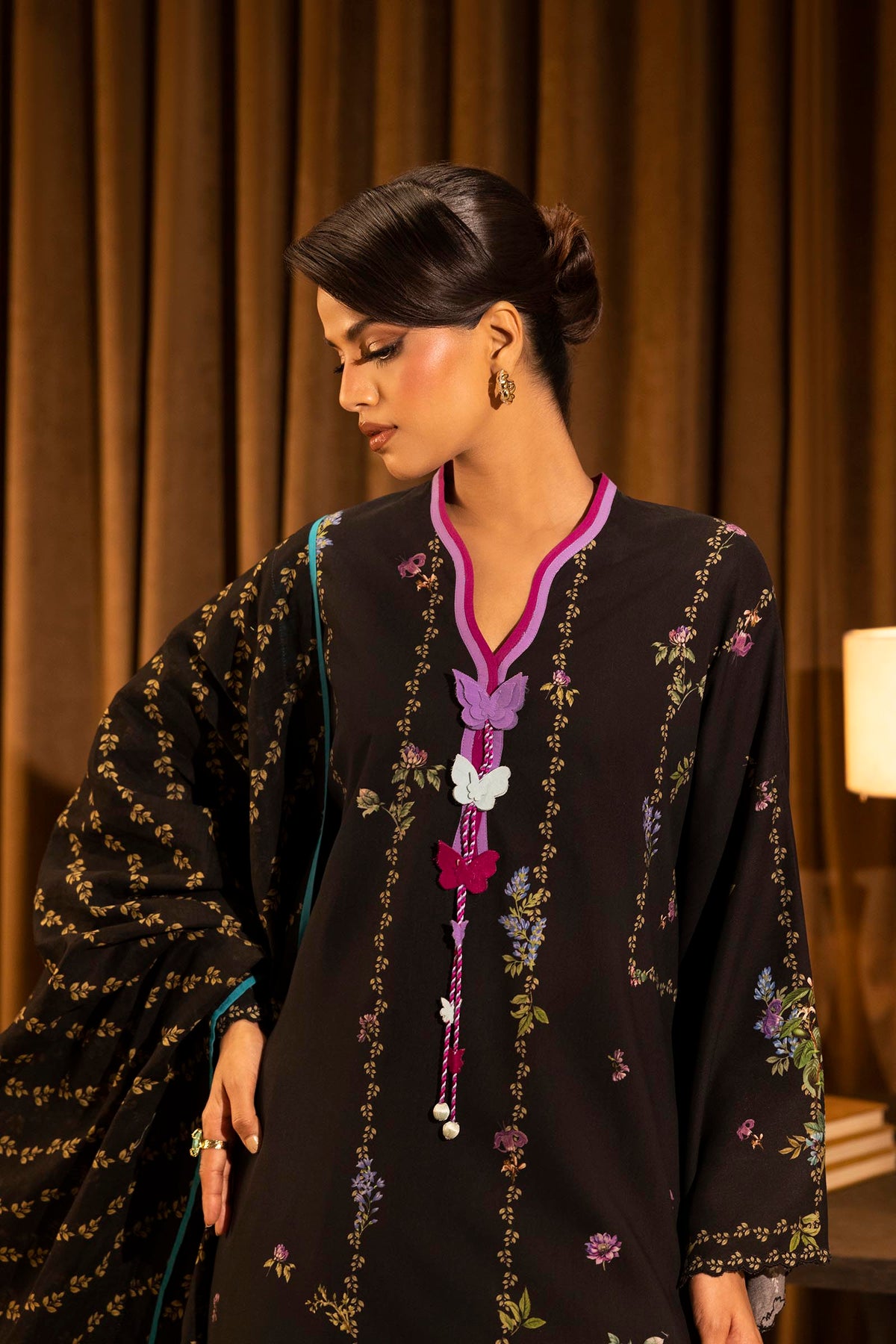 Sana Safinaz | Muzlin Winter 25 | 013B by Sana Safinaz - Designer Dress - Type : Ladies Clothes - Available at Libayah - 100% Original 