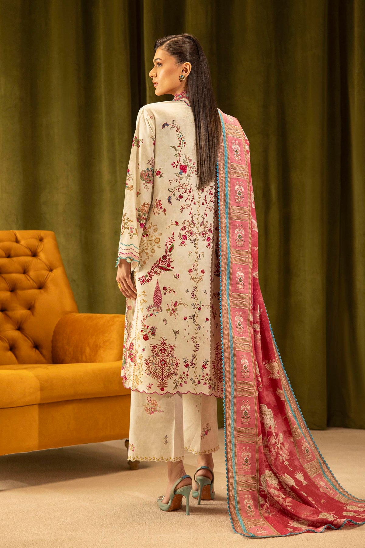 Sana Safinaz | Muzlin Winter 25 | 014A by Sana Safinaz - Designer Dress - Type : Ladies Clothes - Available at Libayah - 100% Original 