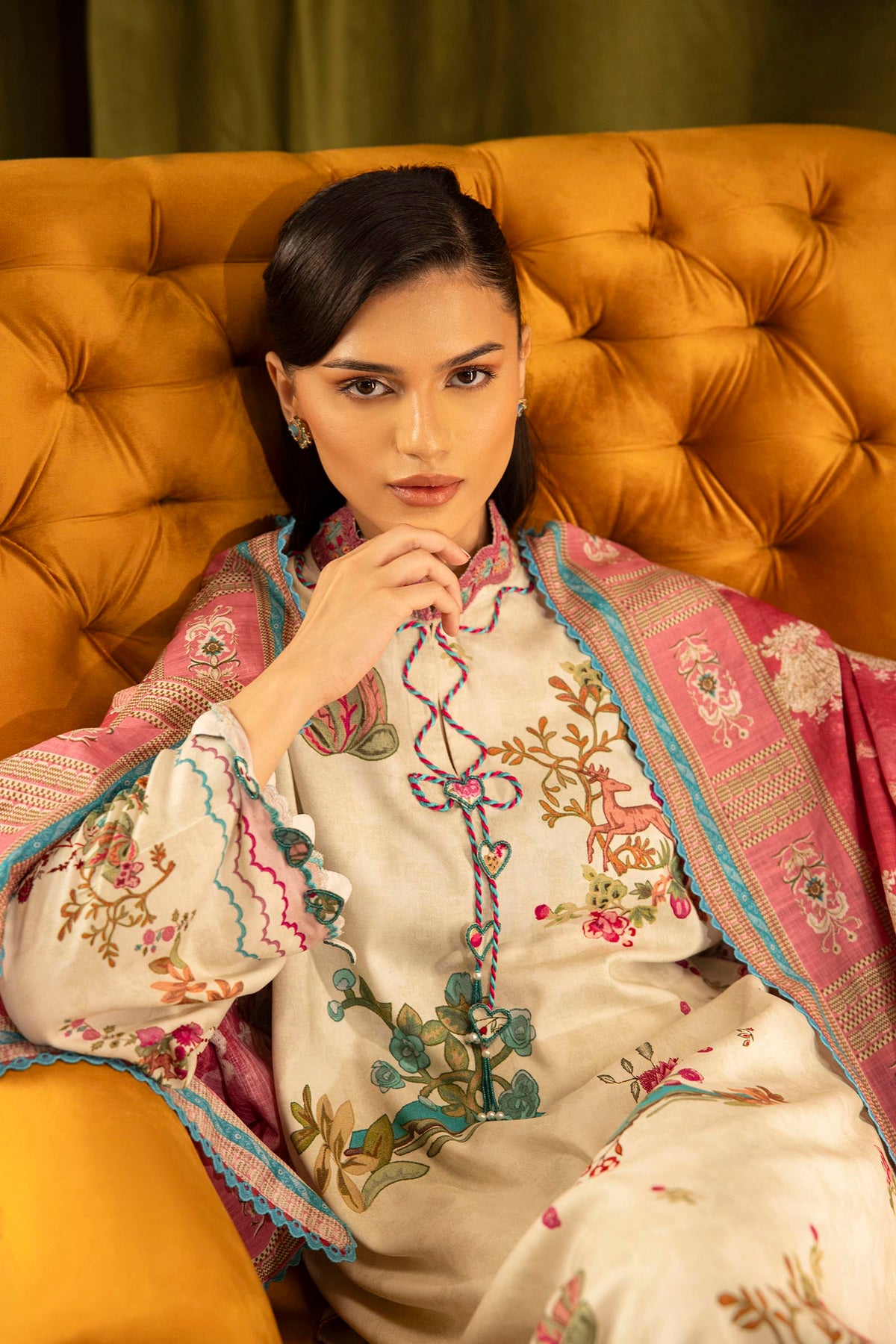 Sana Safinaz | Muzlin Winter 25 | 014A by Sana Safinaz - Designer Dress - Type : Ladies Clothes - Available at Libayah - 100% Original 