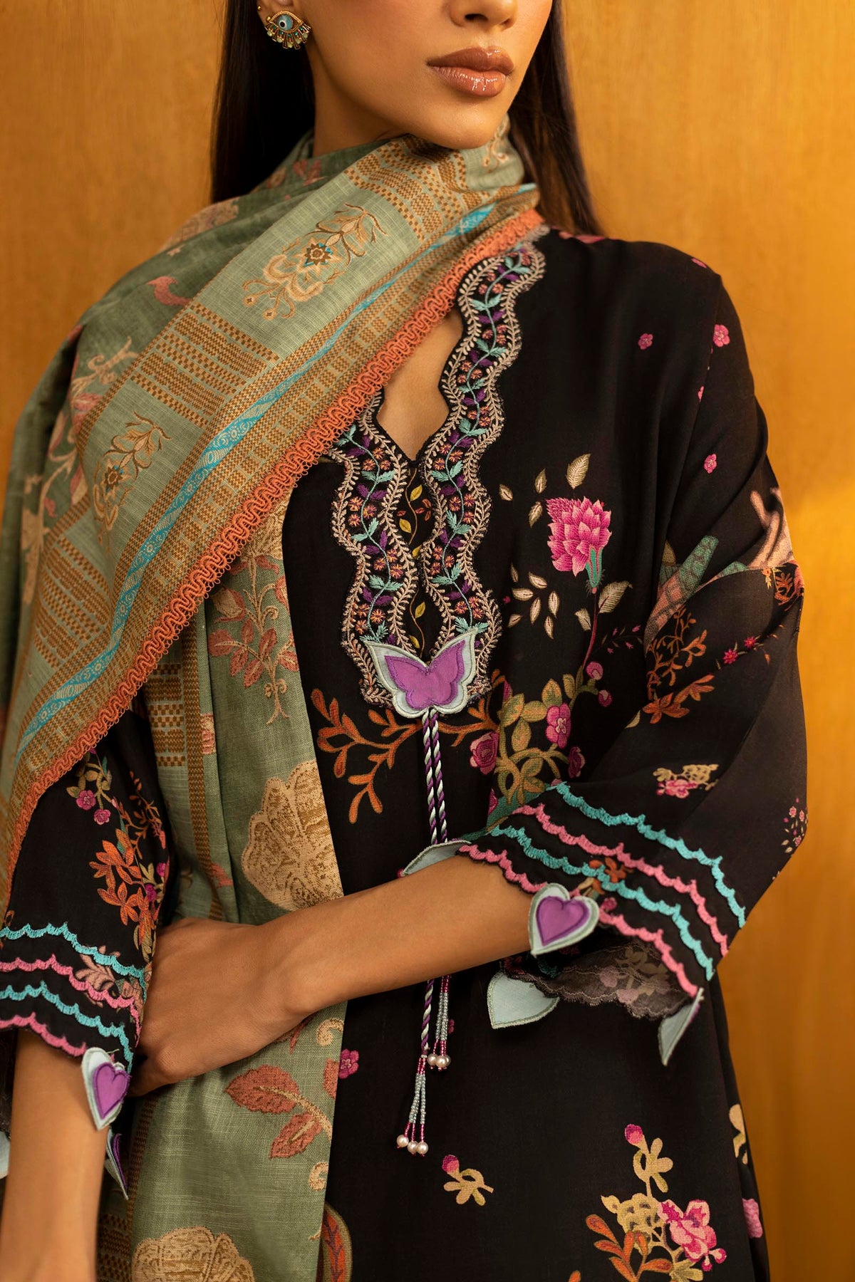 Sana Safinaz | Muzlin Winter 25 | 014B by Sana Safinaz - Designer Dress - Type : Ladies Clothes - Available at Libayah - 100% Original 