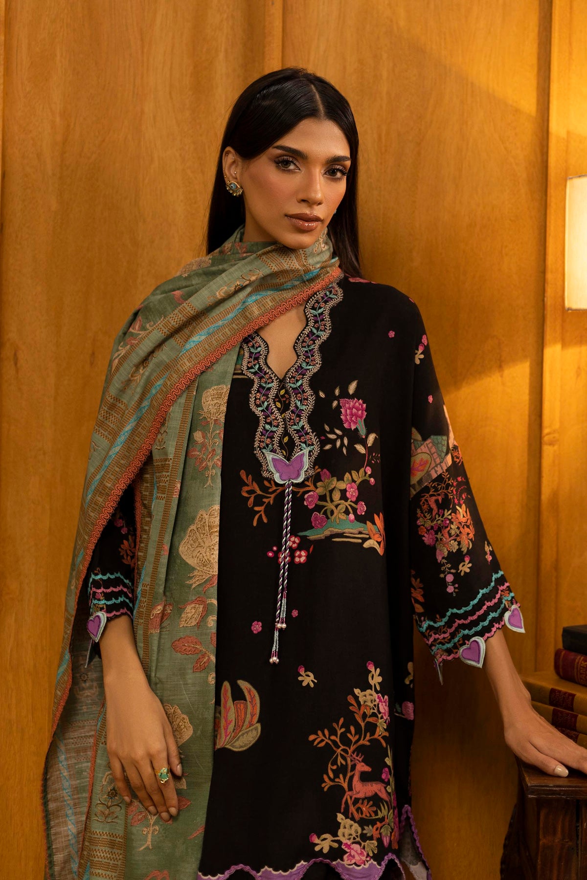 Sana Safinaz | Muzlin Winter 25 | 014B by Sana Safinaz - Designer Dress - Type : Ladies Clothes - Available at Libayah - 100% Original 