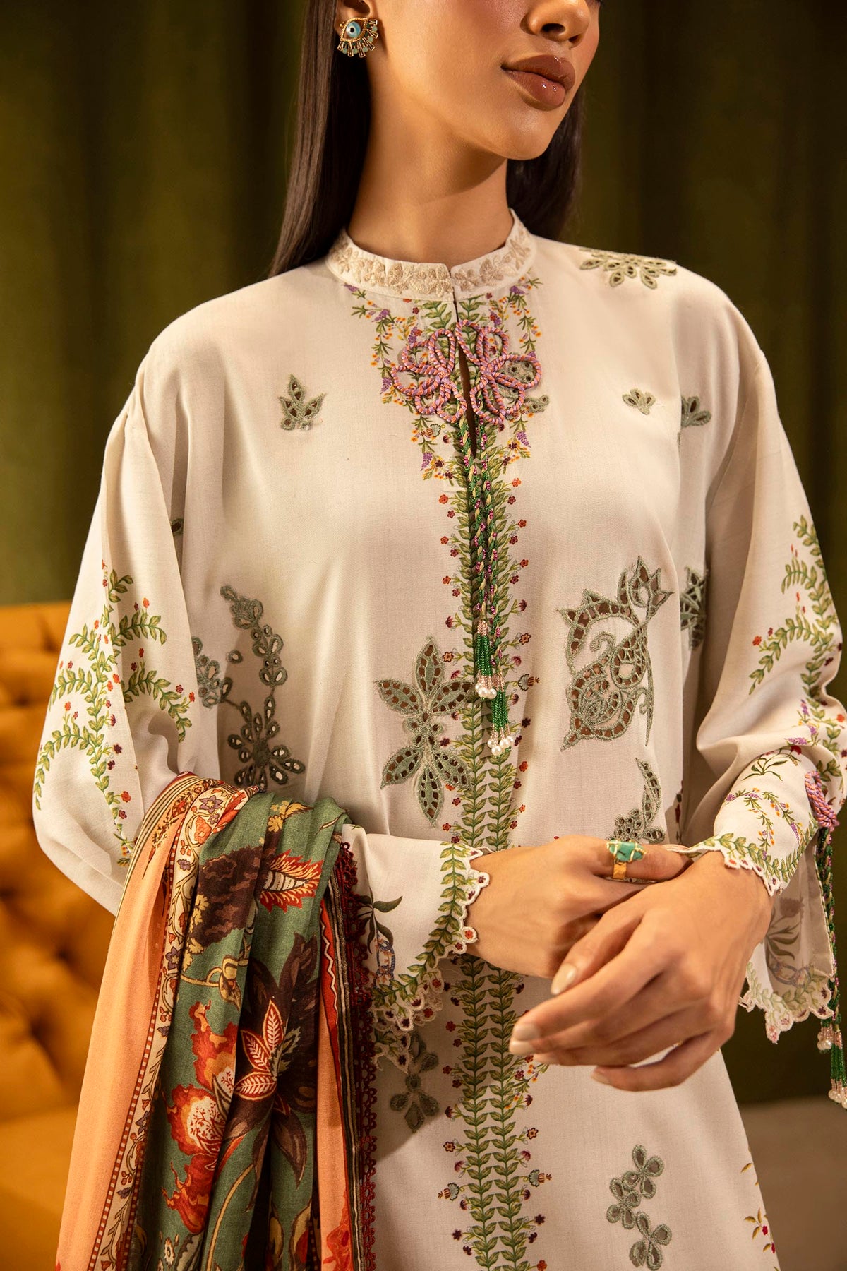 Sana Safinaz | Muzlin Winter 25 | 015A by Sana Safinaz - Designer Dress - Type : Ladies Clothes - Available at Libayah - 100% Original 