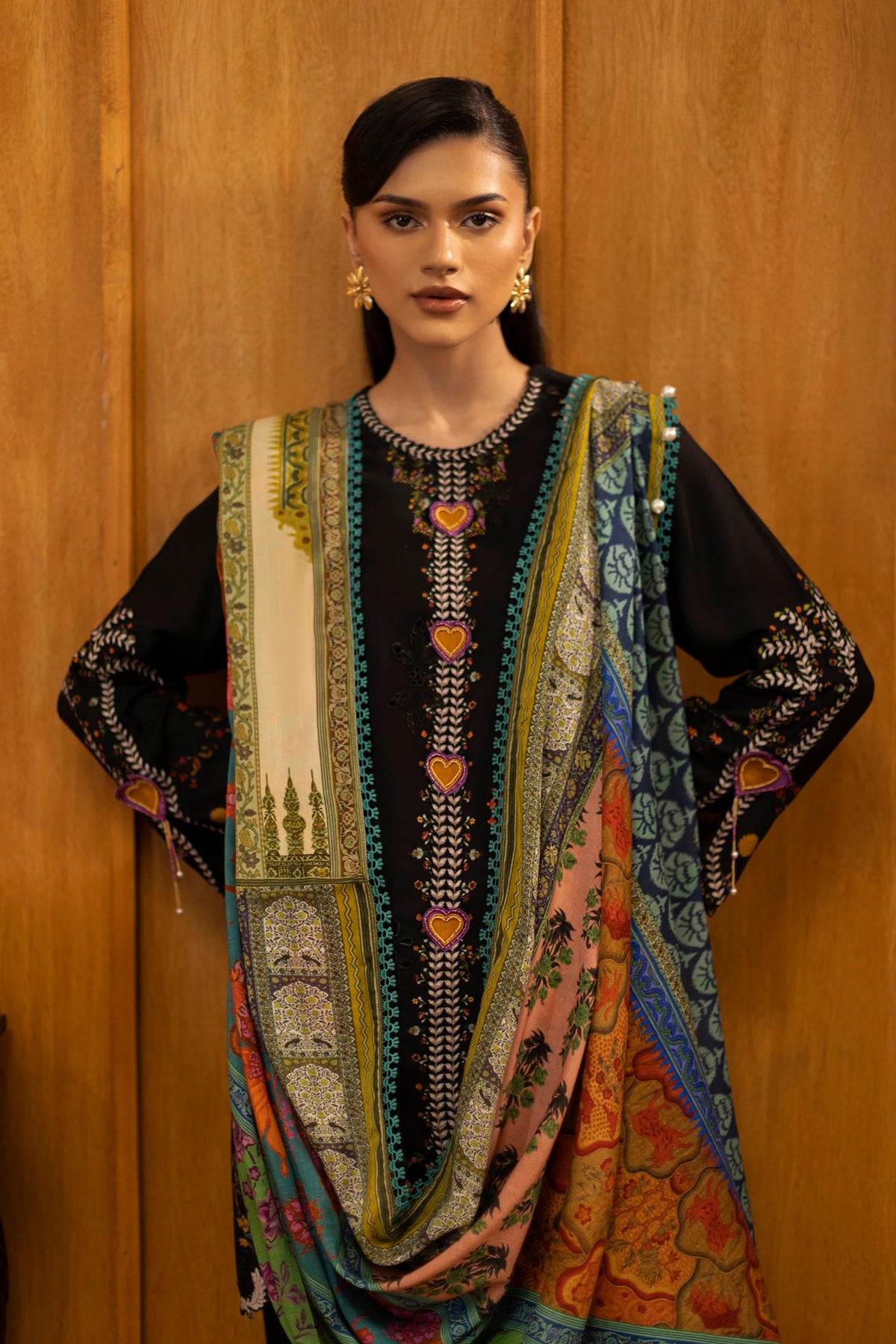 Sana Safinaz | Muzlin Winter 25 | 015B by Sana Safinaz - Designer Dress - Type : Ladies Clothes - Available at Libayah - 100% Original 