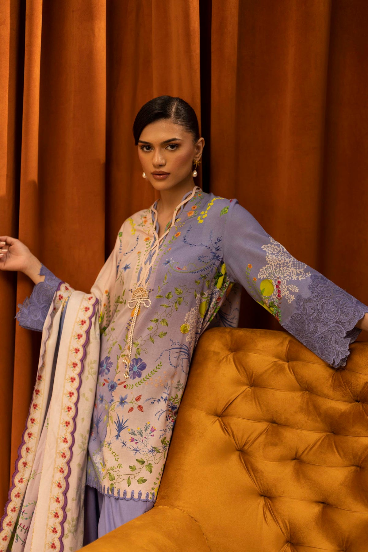 Sana Safinaz | Muzlin Winter 25 | 017B by Sana Safinaz - Designer Dress - Type : Ladies Clothes - Available at Libayah - 100% Original 