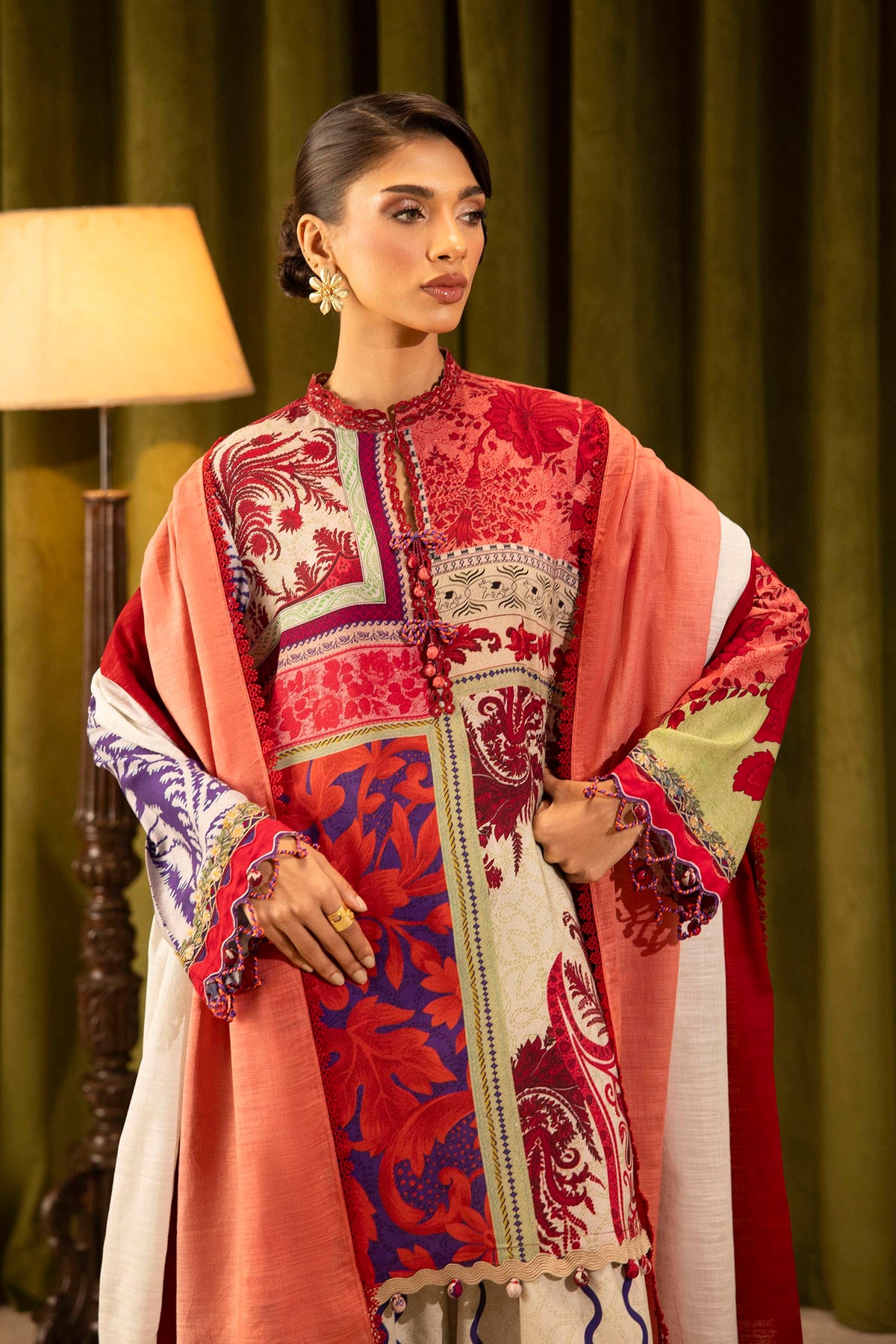 Sana Safinaz | Muzlin Winter 25 | 018A by Sana Safinaz - Designer Dress - Type : Ladies Clothes - Available at Libayah - 100% Original 